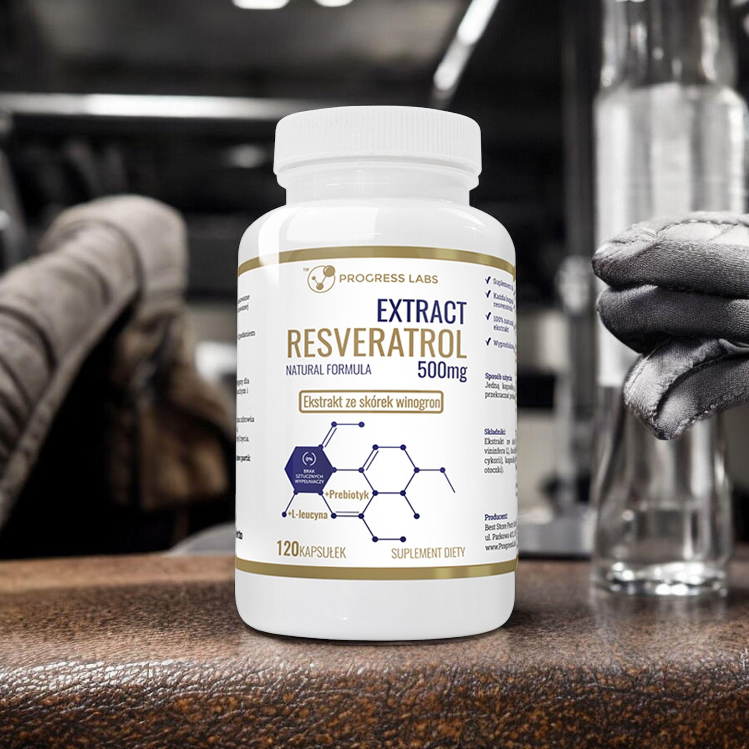 PROGRESS LABS Resveratrol Extract 500mg - 120caps