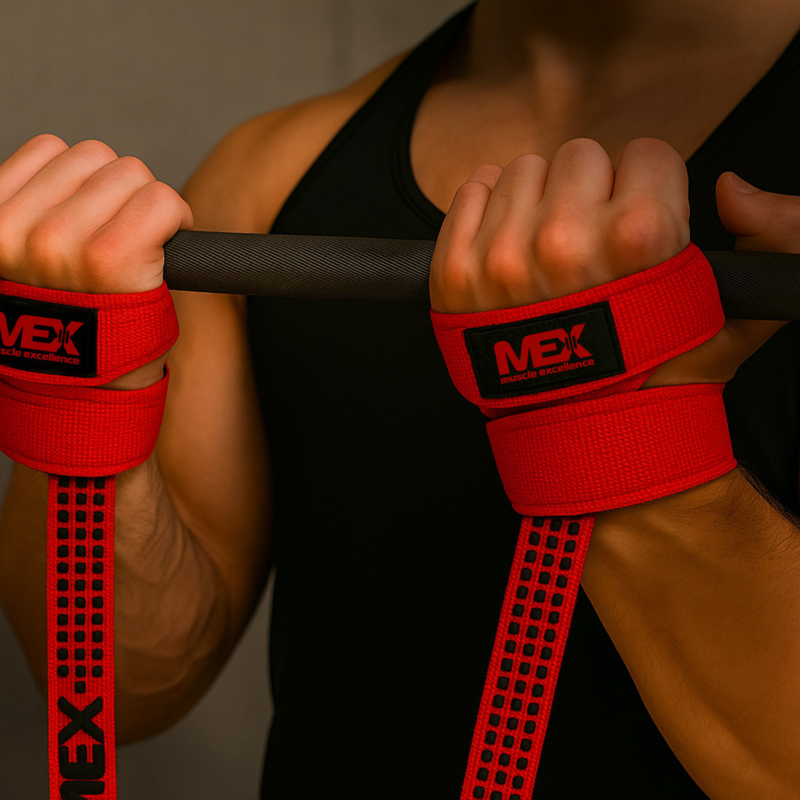MEX NUTRITION - Zvedací popruhy - červená - 56cm - VÝPRODEJ pol_pl_MEX-NUTRITION-Lift-Straps-Red-56cm-WYPRZEDAZ-43230_5