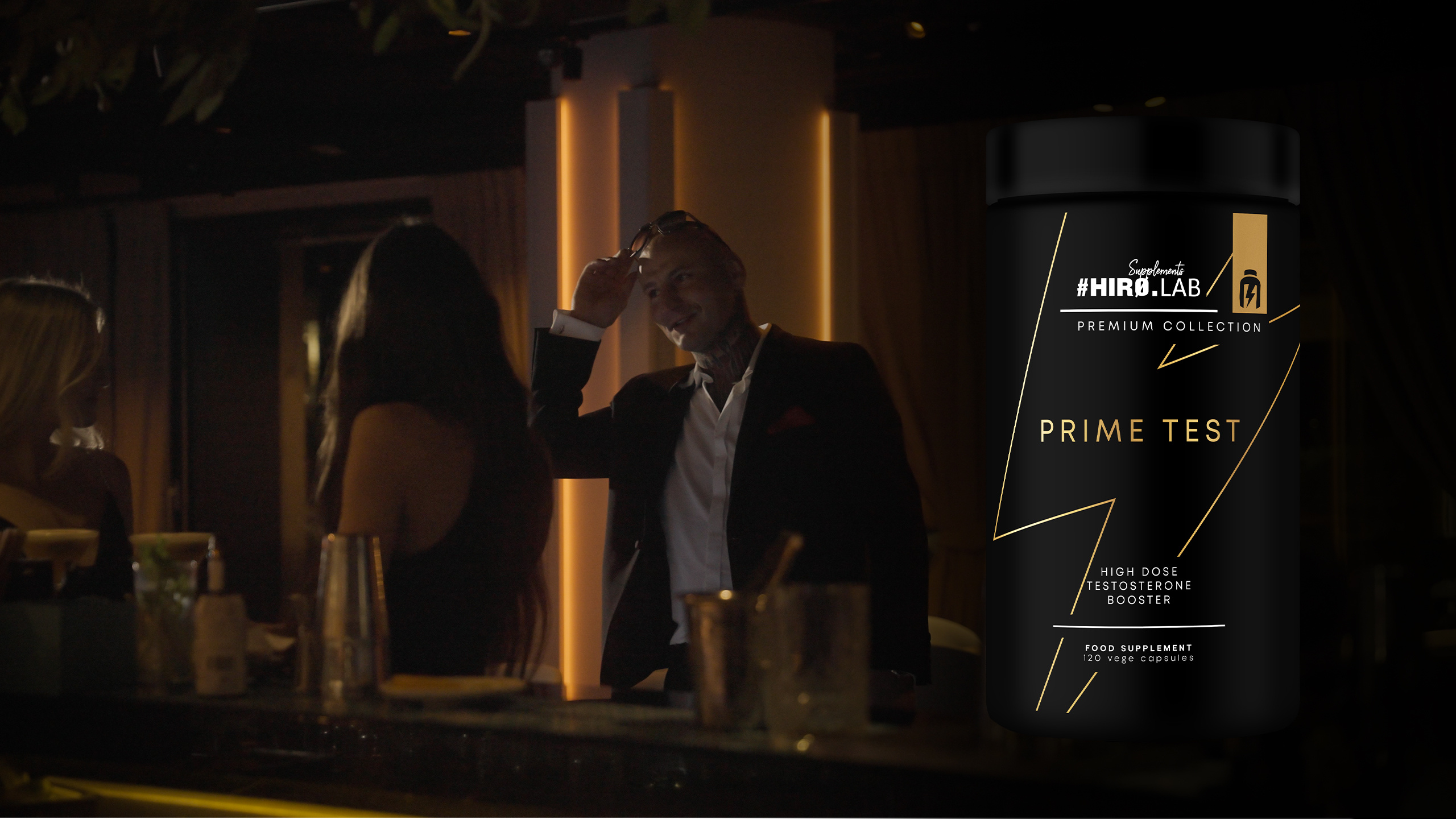 Sada: HIRO.LAB Prime Test - 120vcaps. + HIRO.LAB Zinc - 120 vcaps