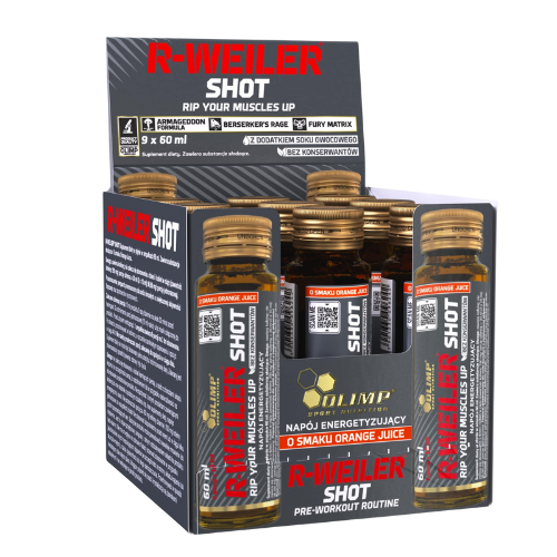 OLIMP - R-Weiler Shot Szklana Ampułka - 60ml x9 