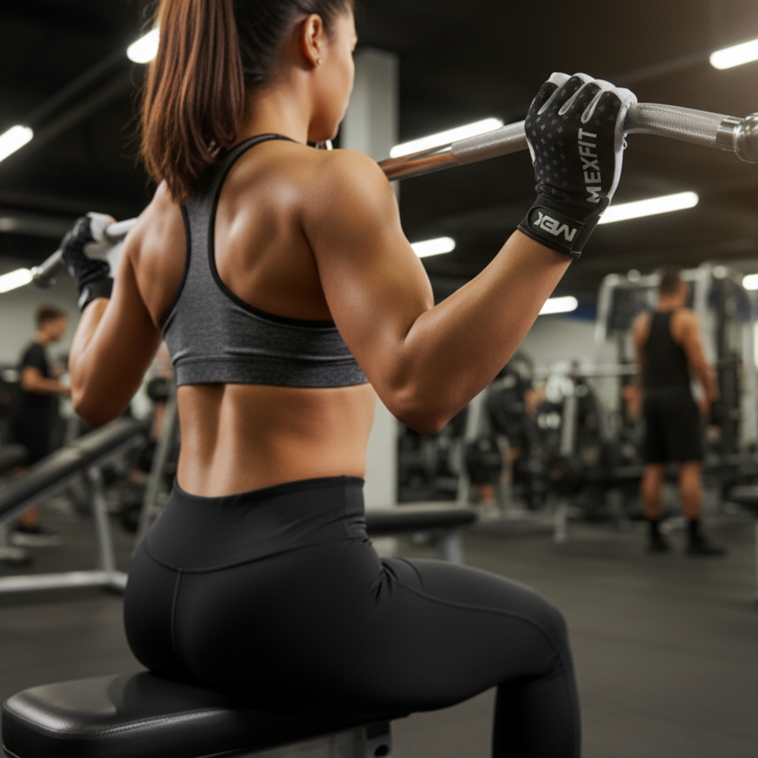 MEX NUTRITION - Černé rukavice Mexfit