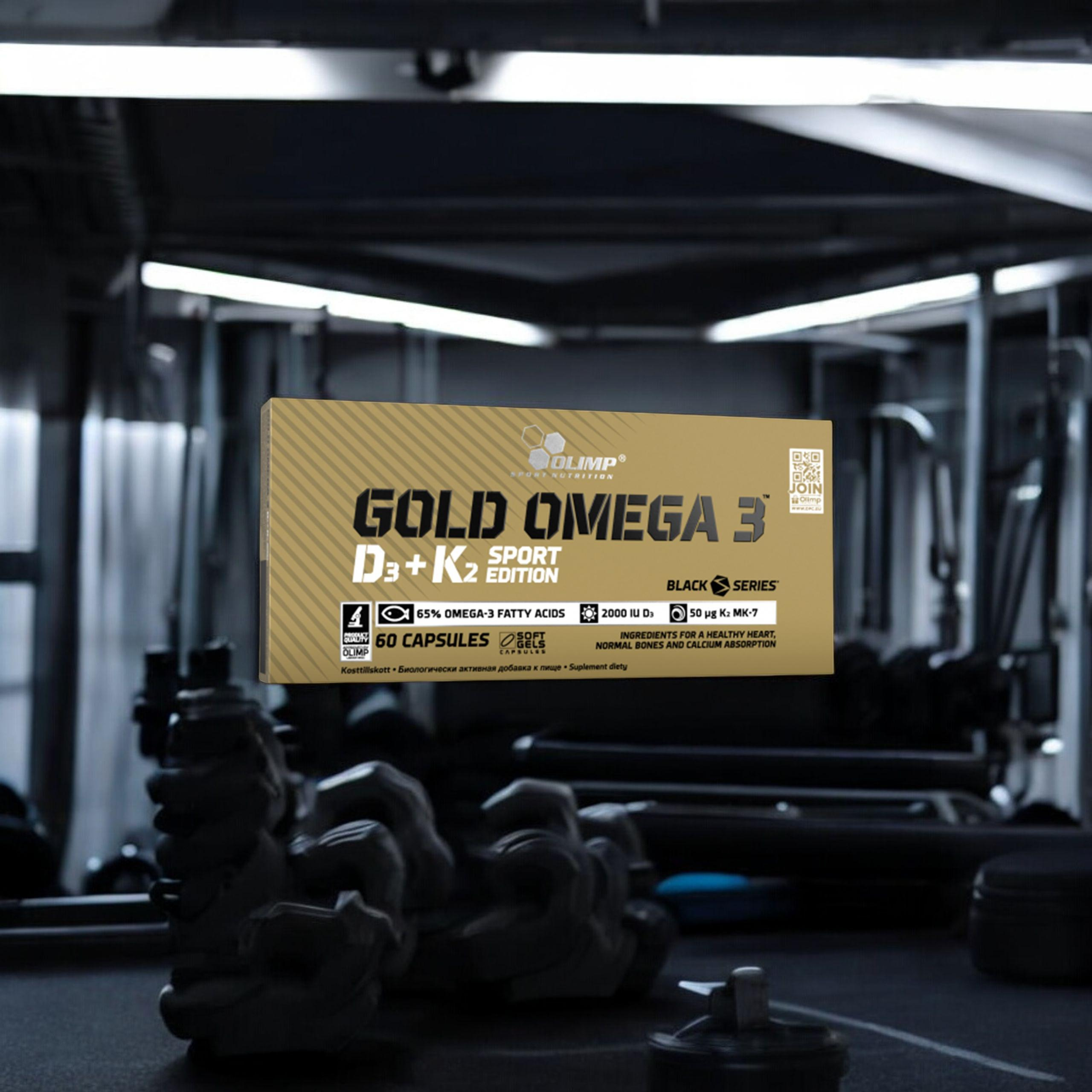 OLIMP Gold Omega 3 D3 + K2 Sport Edition - 60caps