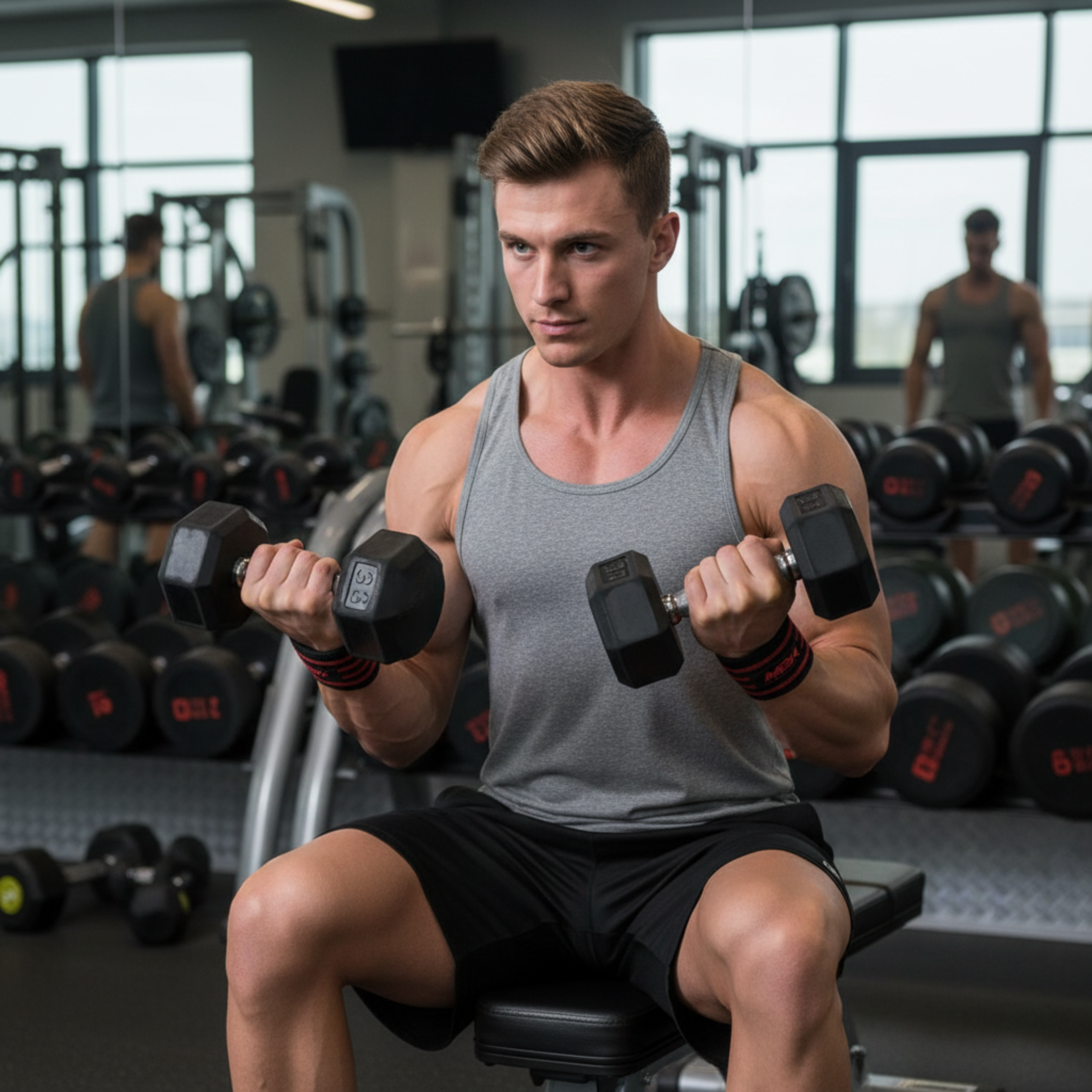 MEX SPORT - Wrist Wraps Mex - červená