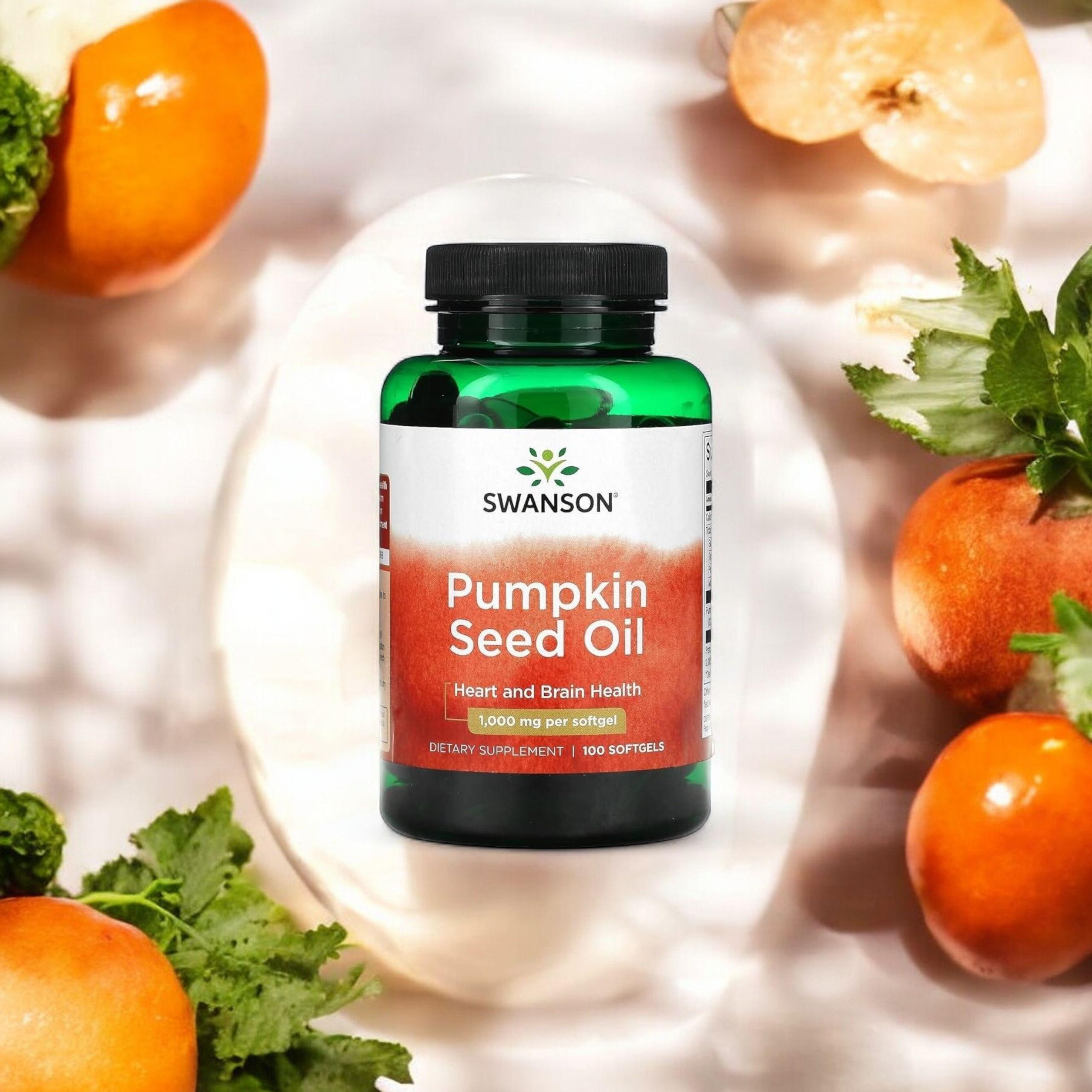 SWANSON - Pumpkin Seed Oil 1000mg - 100 Měkké Tobolky