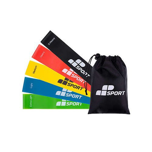 MP SPORT Sada gum do cvičení Resistance Loop Bands - Level 1-5