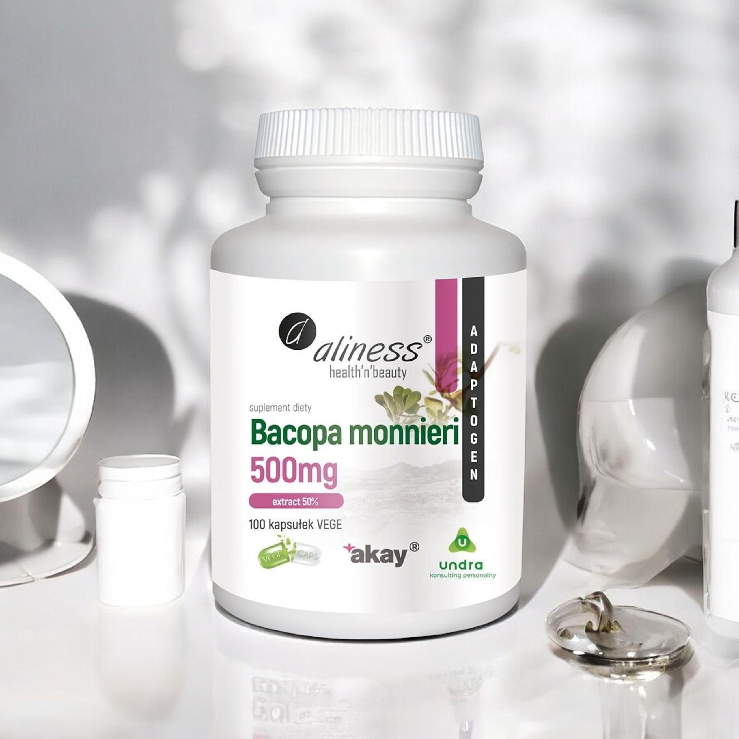 ALINESS - Bacopa Monnieri Extract 500mg - 100vcaps.