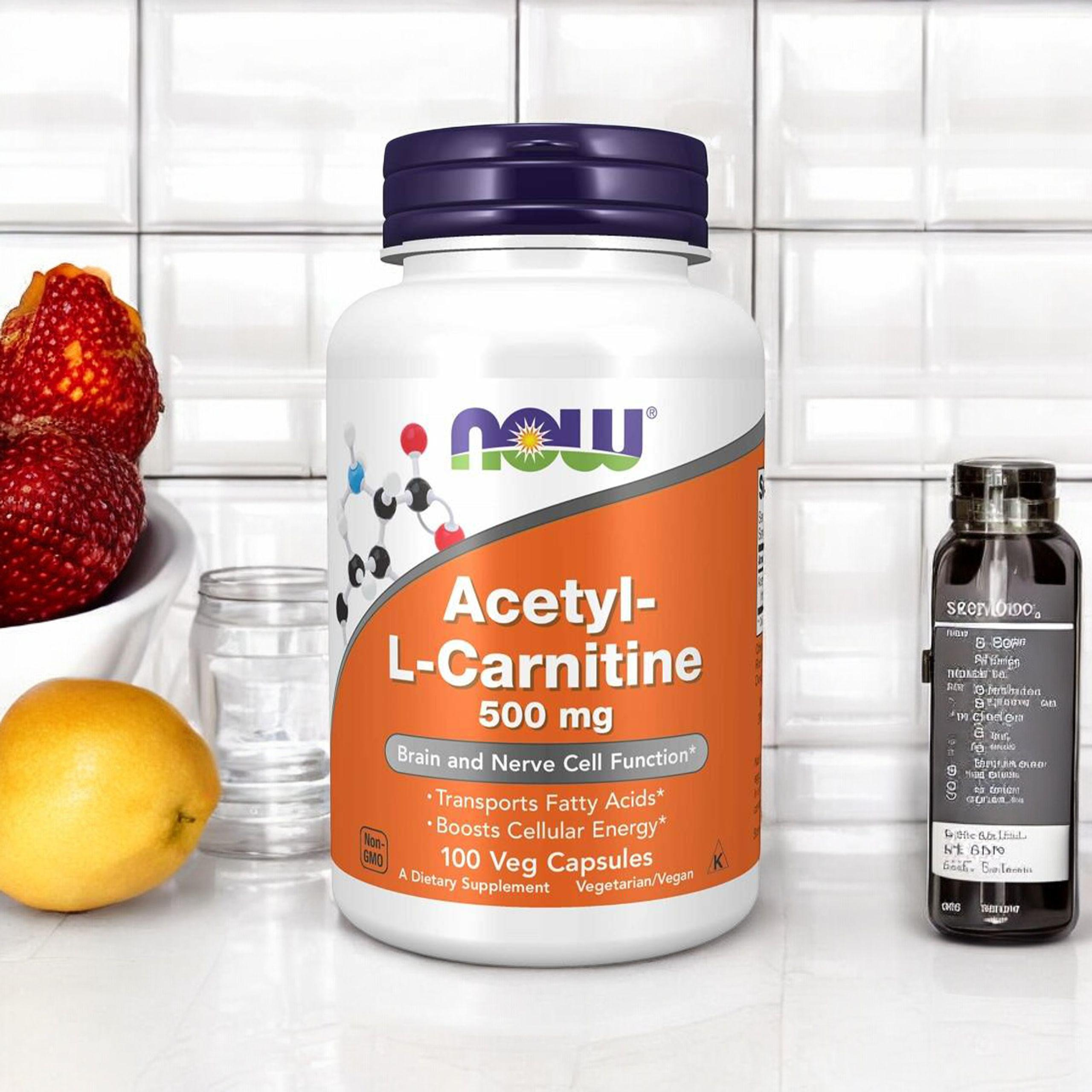 NOW Acetyl L-Carnitine 500mg - 100vcaps.