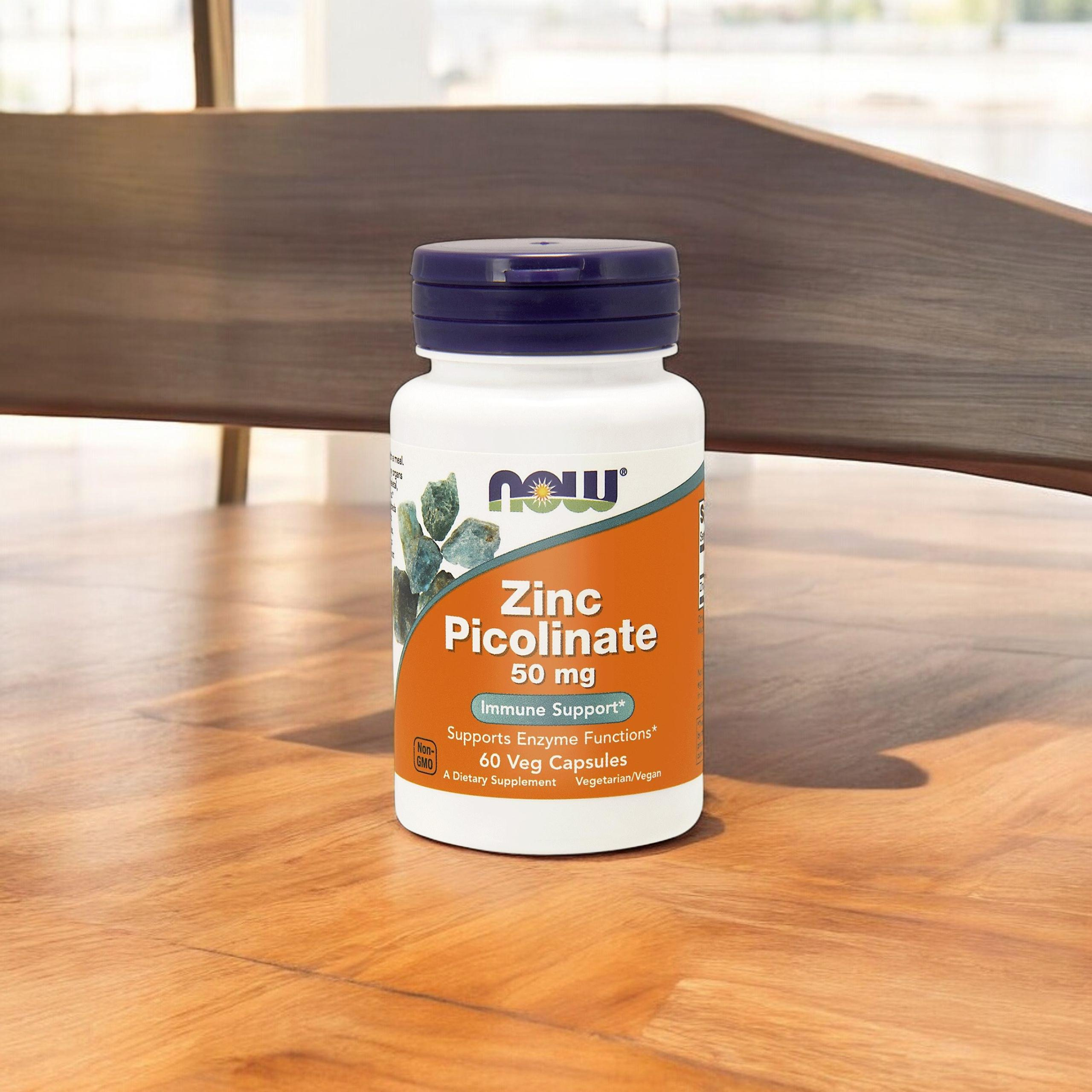 NOW - Zinek Pikolinát 50mg - 30 rostlinných kapslí.