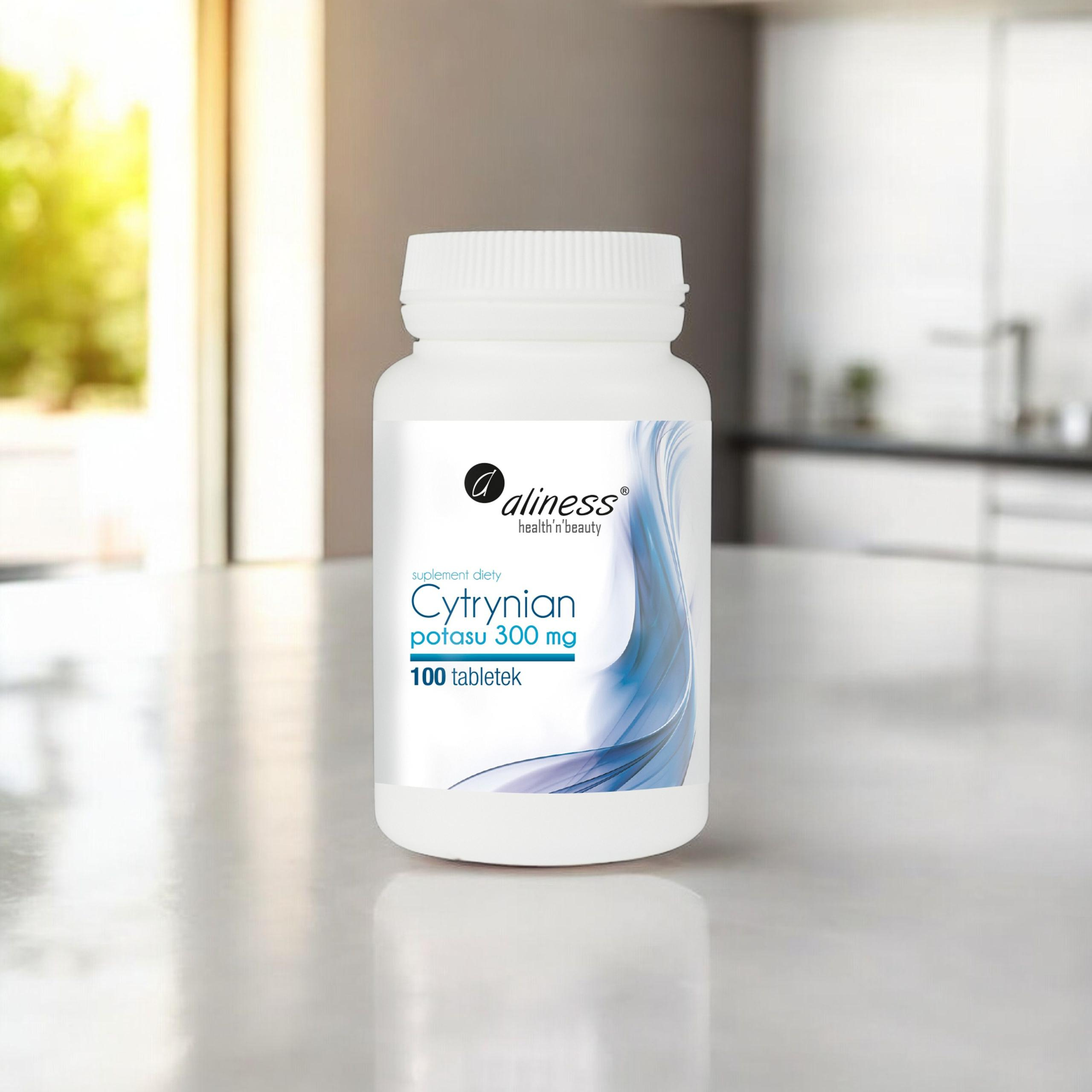 ALINESS - Cytrynian Potasu 300mg - 100vtabs.