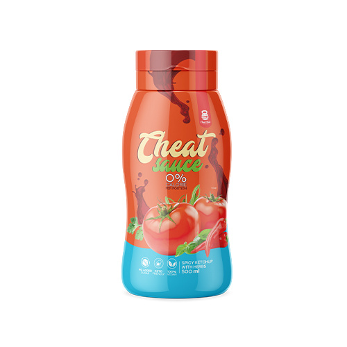 Cheat Meal Nutrition Sauce 0% (Omáčka nulových kalorií) - 500ml - Pikantní kečup s bylinkami