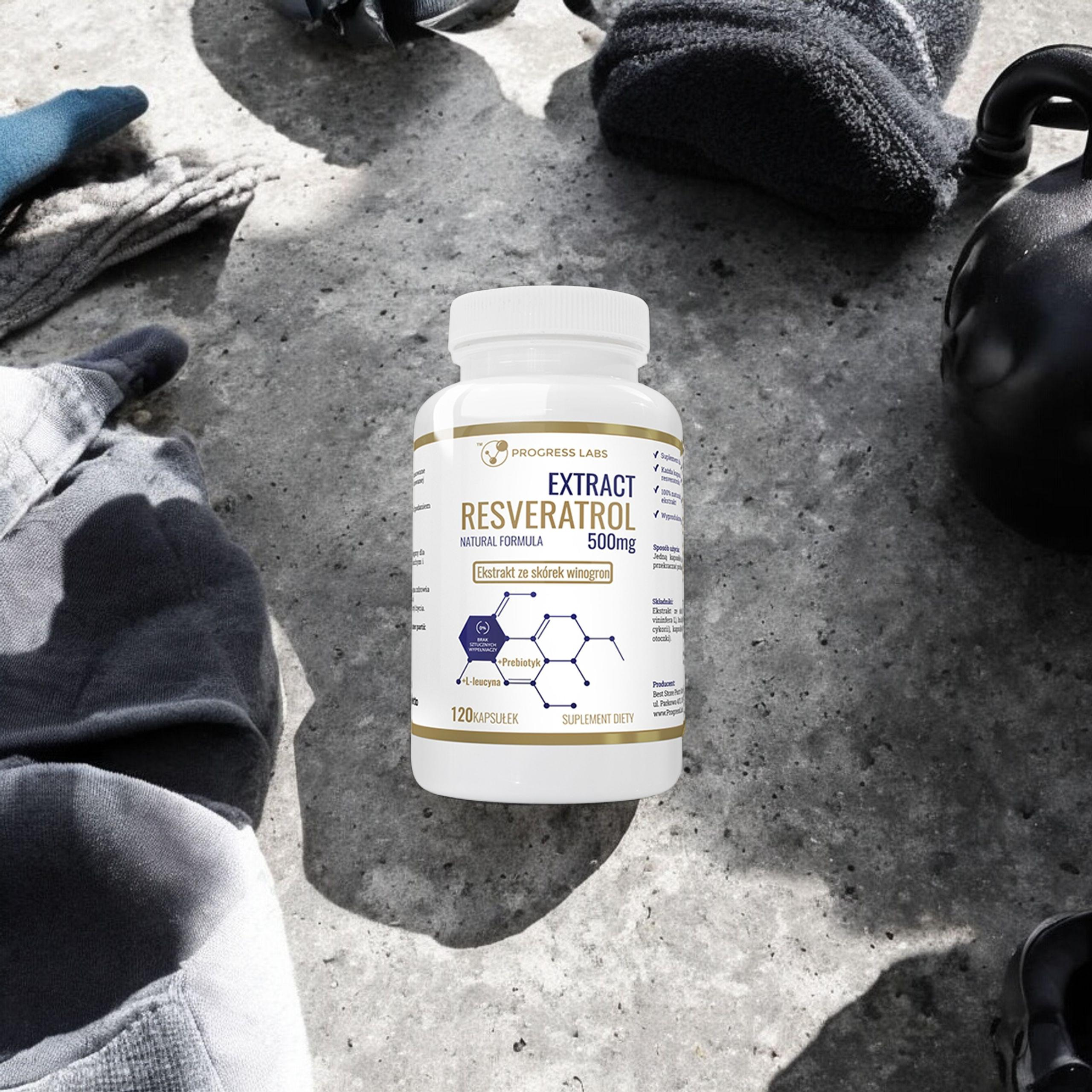PROGRESS LABS Resveratrol Extract 500mg - 120caps