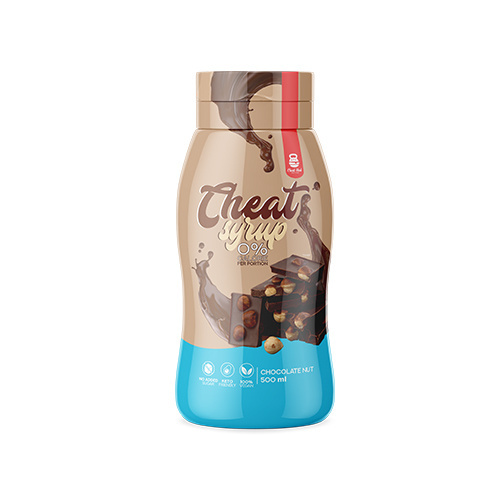 Cheat Meal Nutrition Syrup 0% (Syrop nulové kalorie) - 500ml - Czekoladowo - orzechowy - VÝPRODEJ - 24-01