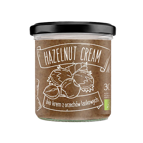 DIET FOOD - Hazelnut Cream - Bio Krém z Lískových Oříšků - 300g