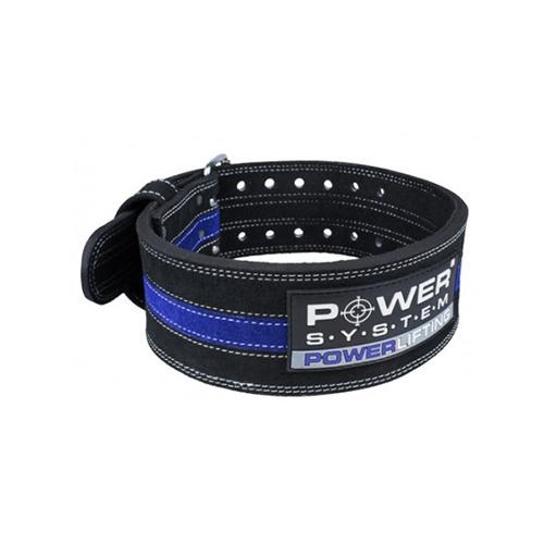 POWER SYSTEM - Kožený Pás - 1300g - Powerlifting Blue