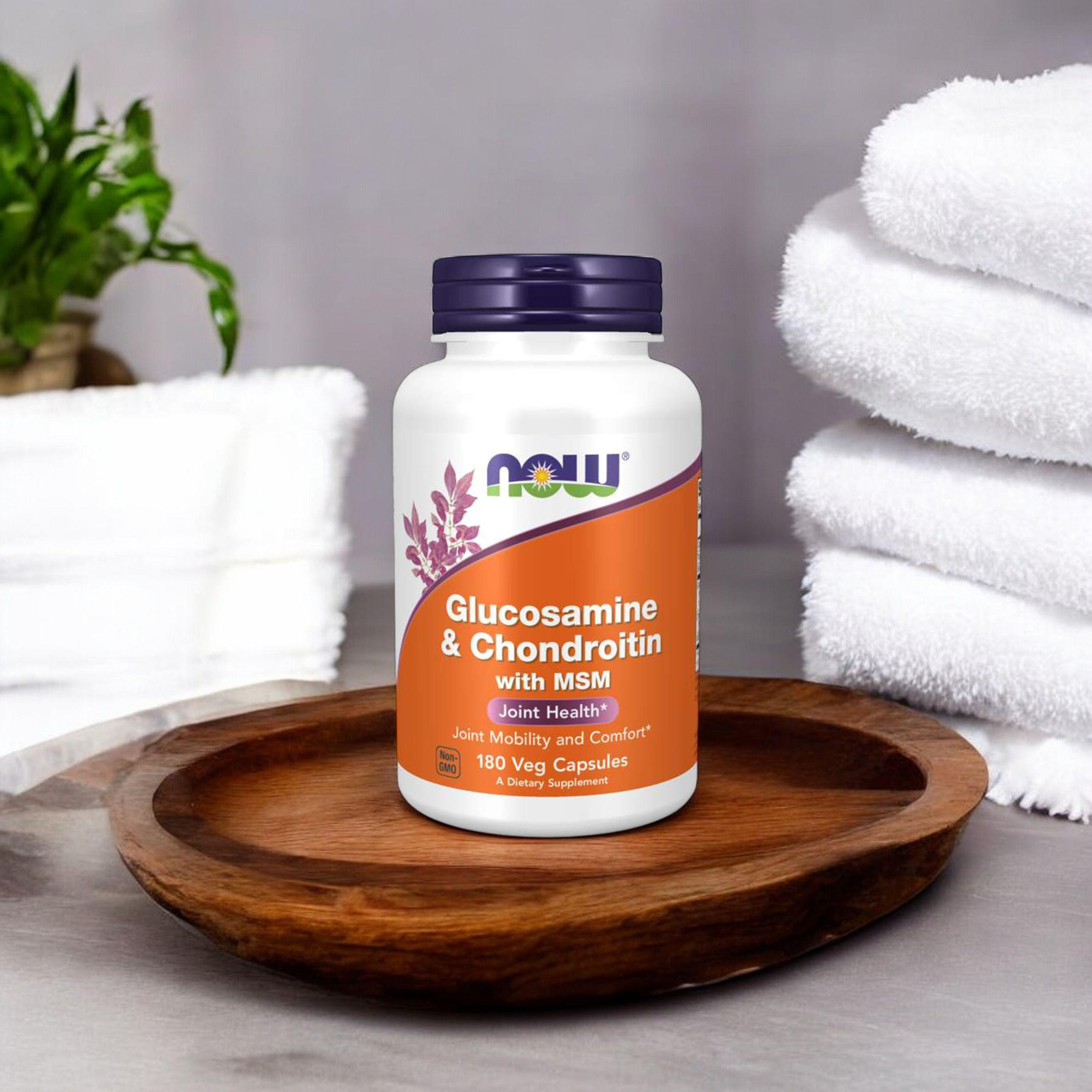 NOW Glucosamine & Chondroitin with MSM - 180vcaps