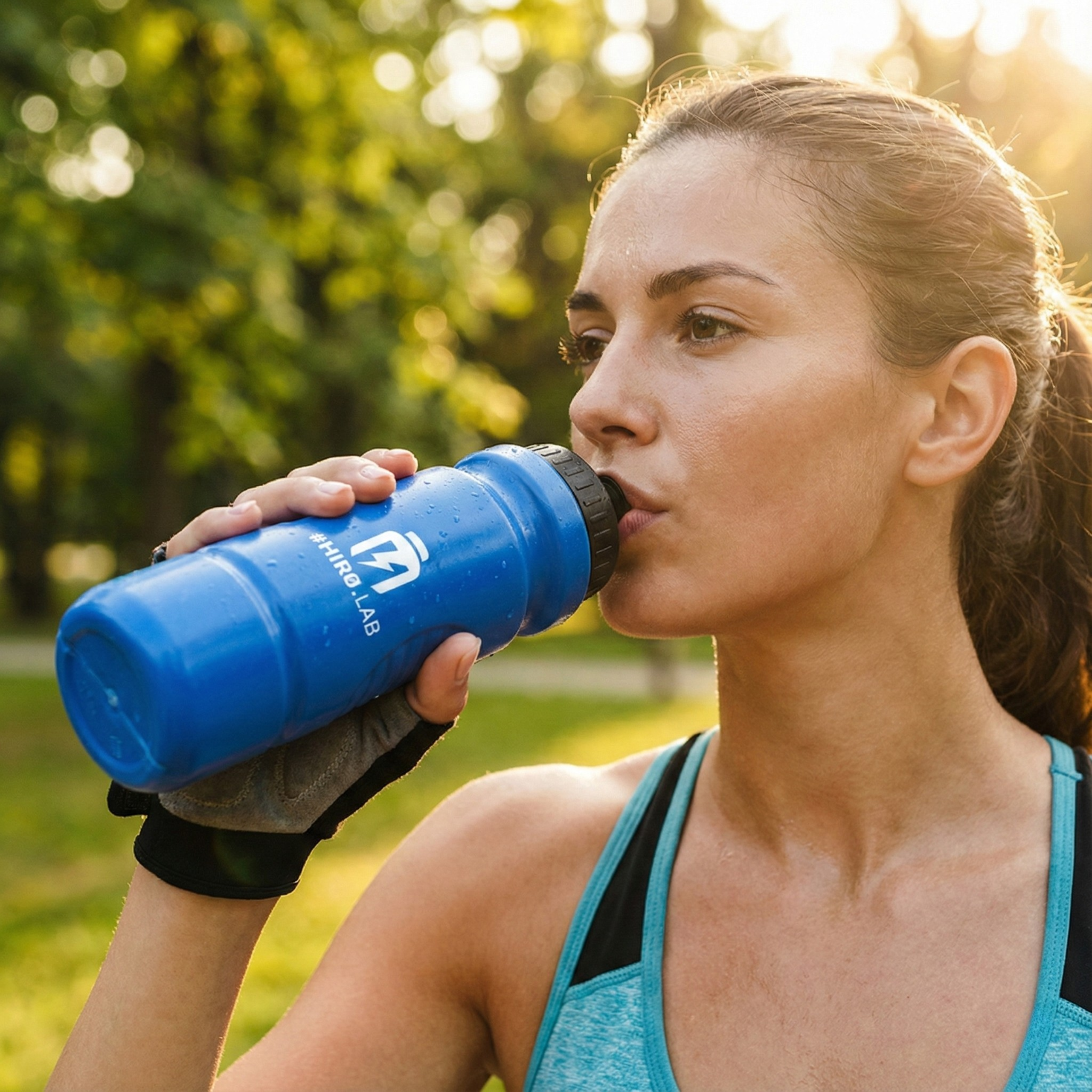 Bidon Hiro.Lab - butelka 900ml szczelna na wodę napój sportowy izotonik