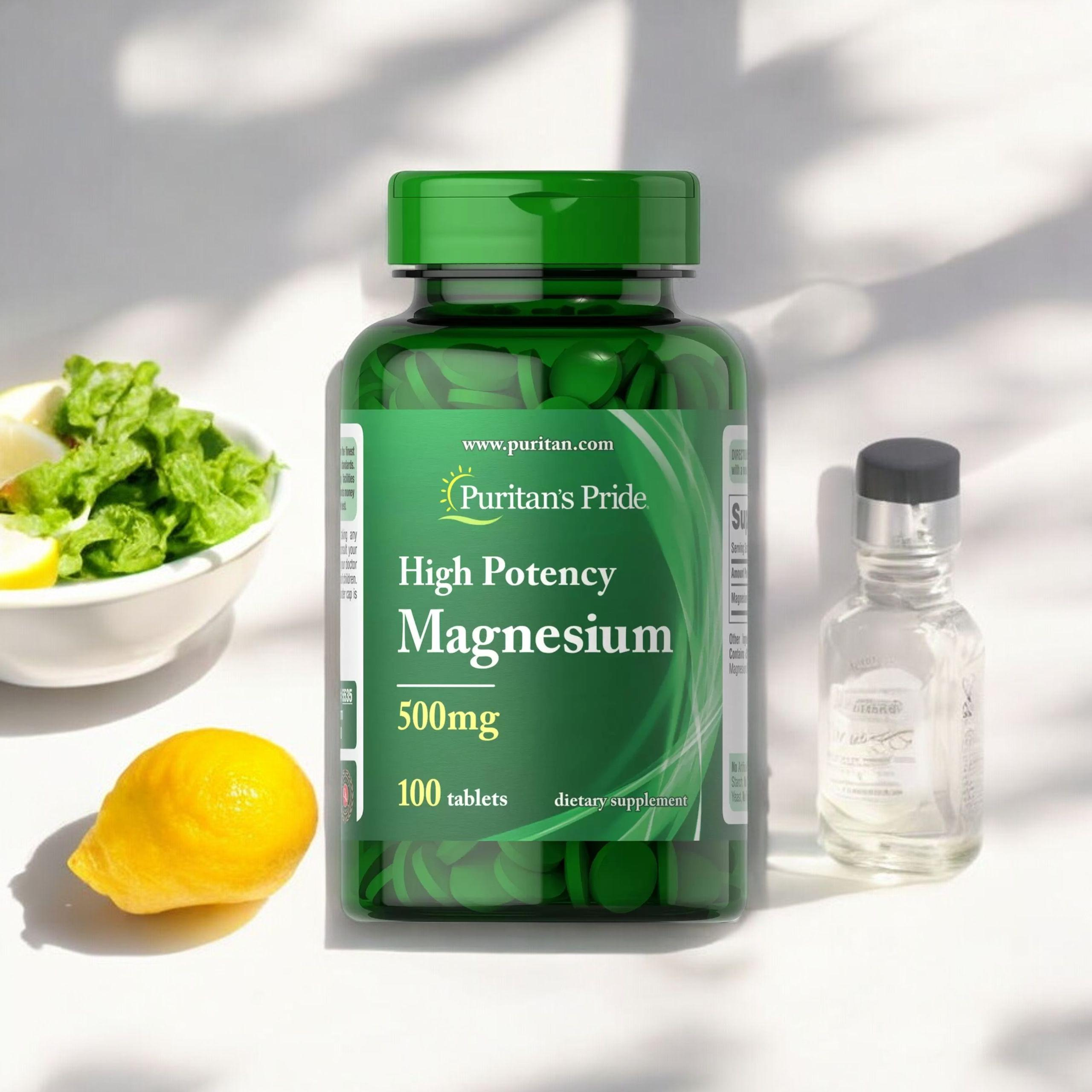 Puritan's Pride High Potency Magnesium 500mg - 100tabs - Hořčík