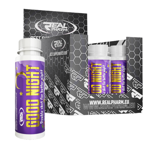 REAL PHARM - Good Night Shot - 12x 80ml - Třešeň