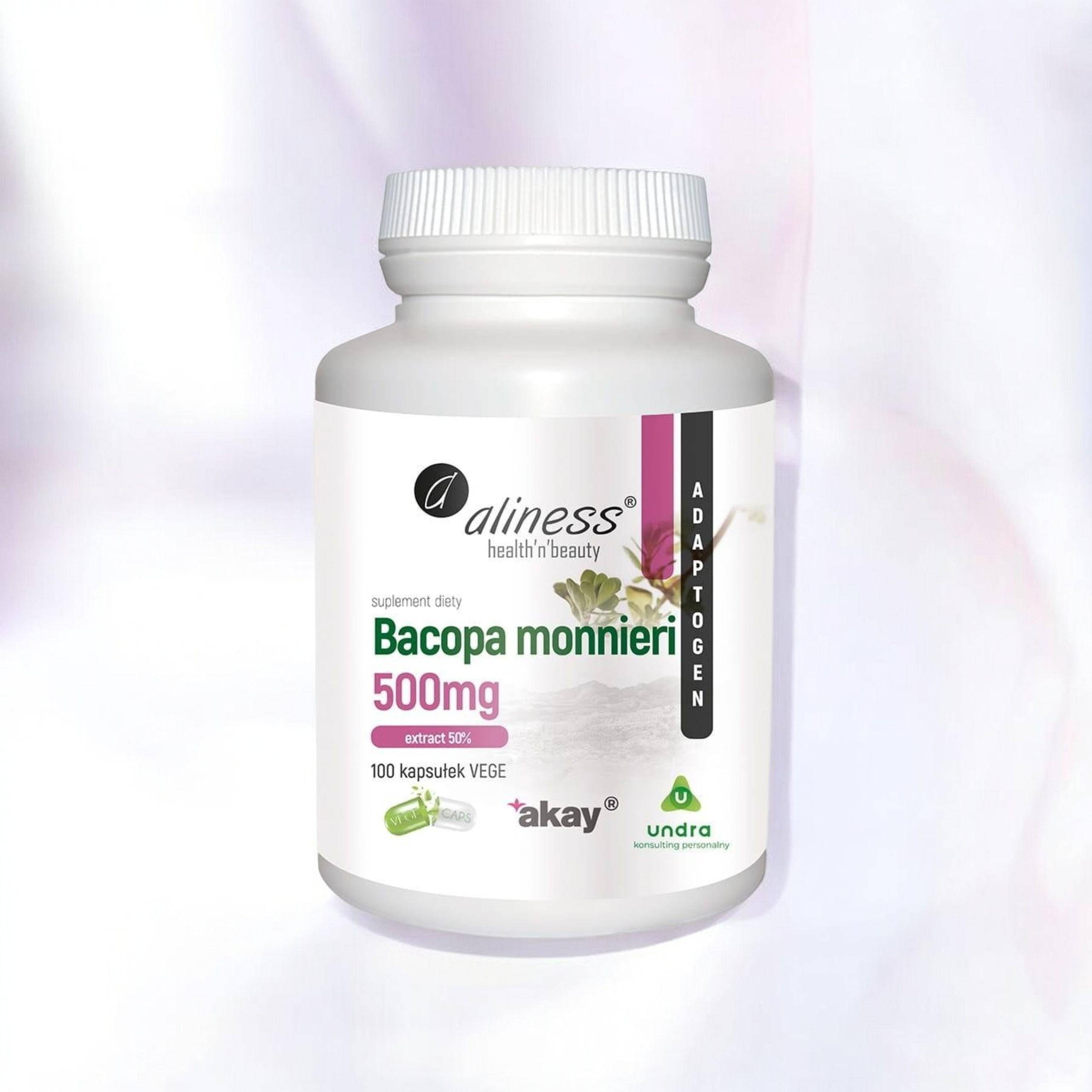 ALINESS - Bacopa Monnieri Extract 500mg - 100vcaps.