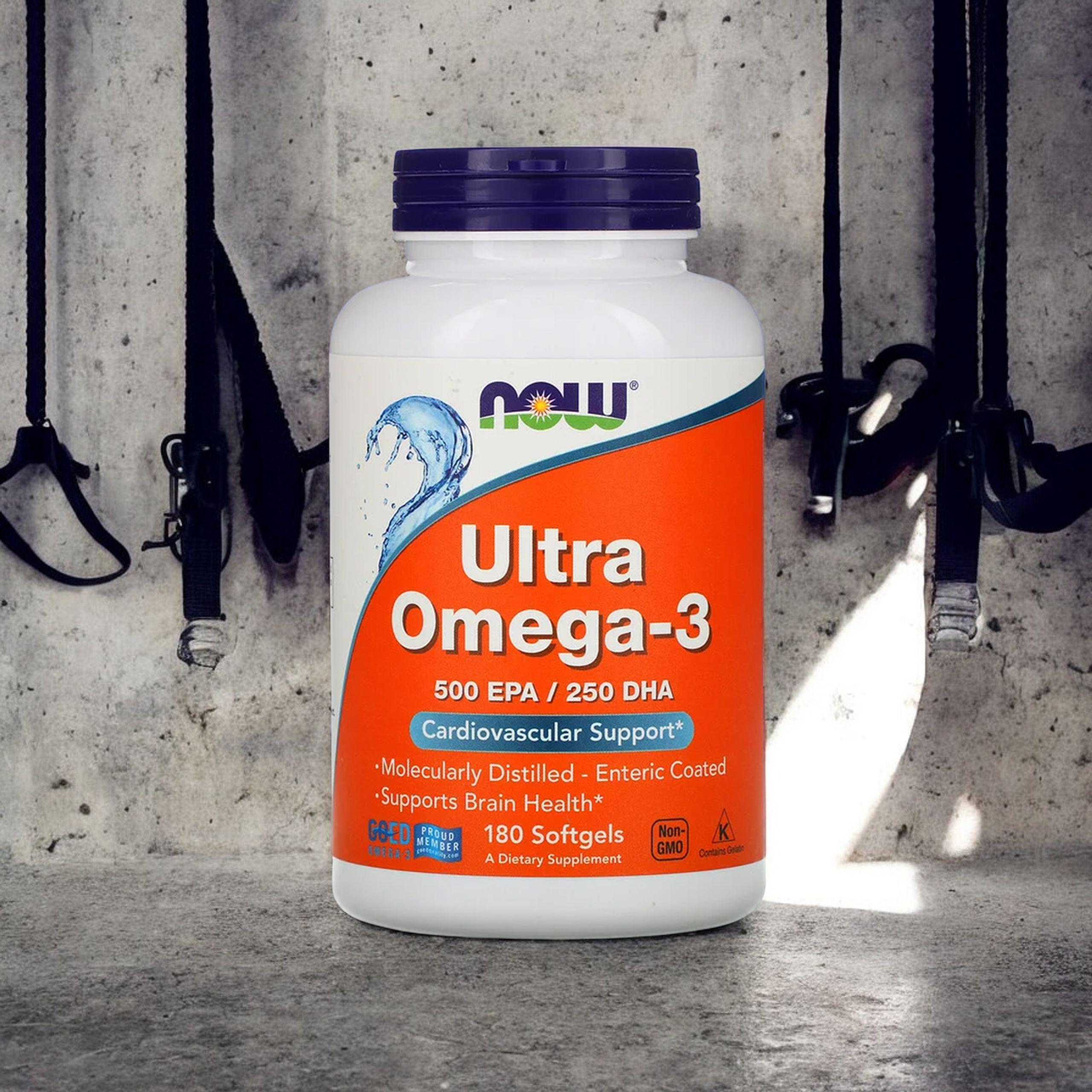 NOW Ultra Omega 3 - 500 EPA / 250 DHA - 180softgels