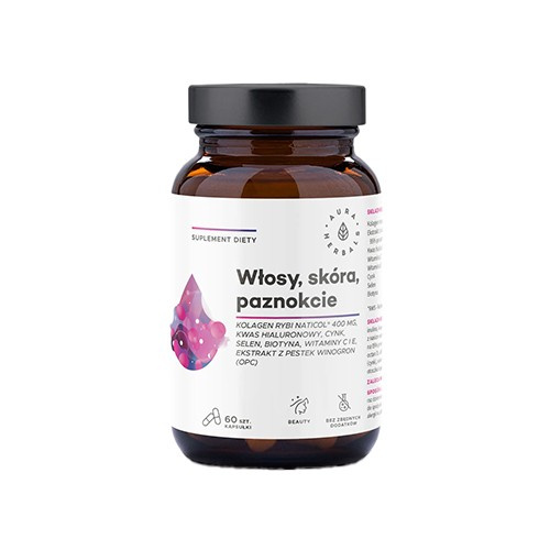 AURA HERBALS - Vlasy, Pleť, Nehty - 60caps.