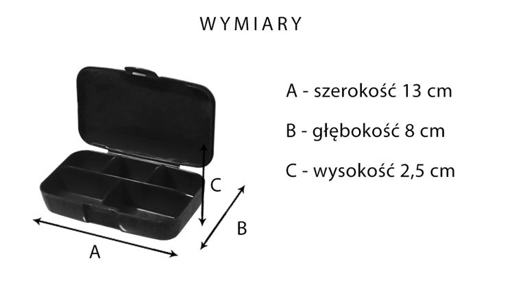 BUCHSTEINER Krabička na Suplementy - Pill box - 1szt