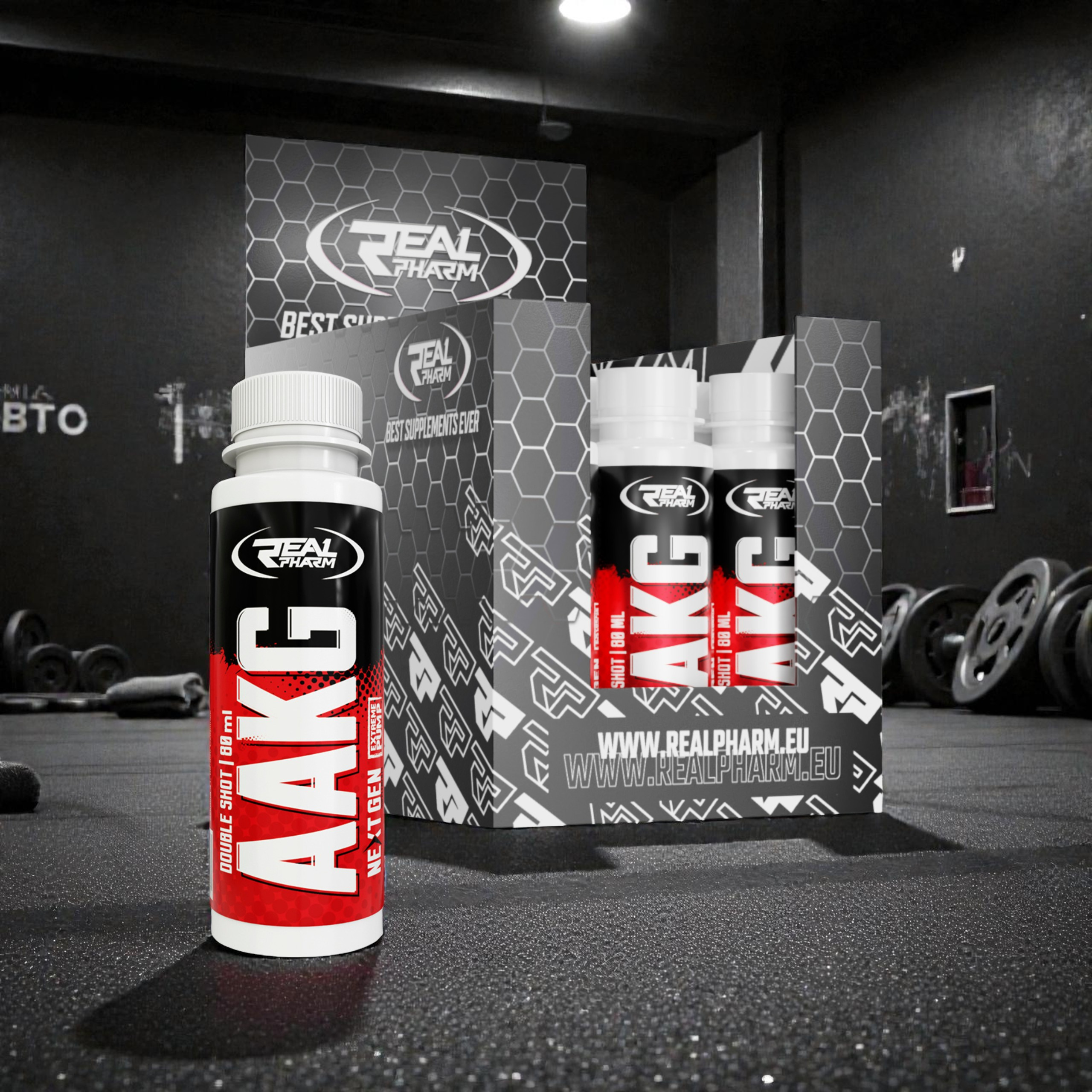 REAL PHARM - AAKG Shot - 12x 80ml 