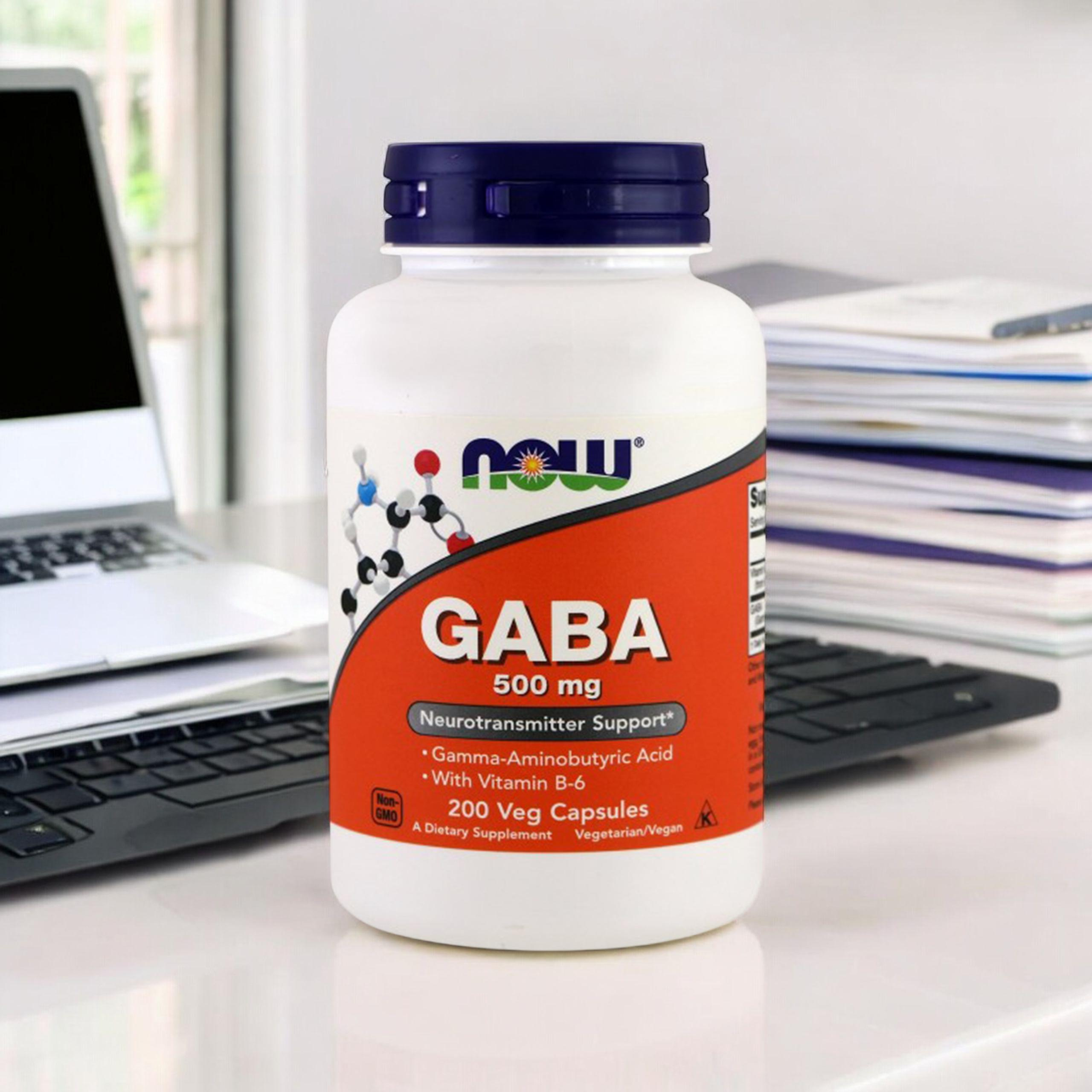 NOW GABA 500mg with B6 - 200vcaps