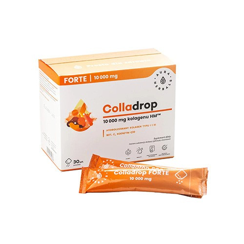 AURA HERBALS Colladrop Forte - 30 sáčků - Mořský Kolagen 10000mg
