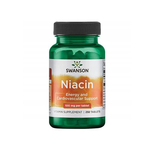 SWANSON Niacin 100mg - 250tabs - VÝPRODEJ - 31-10