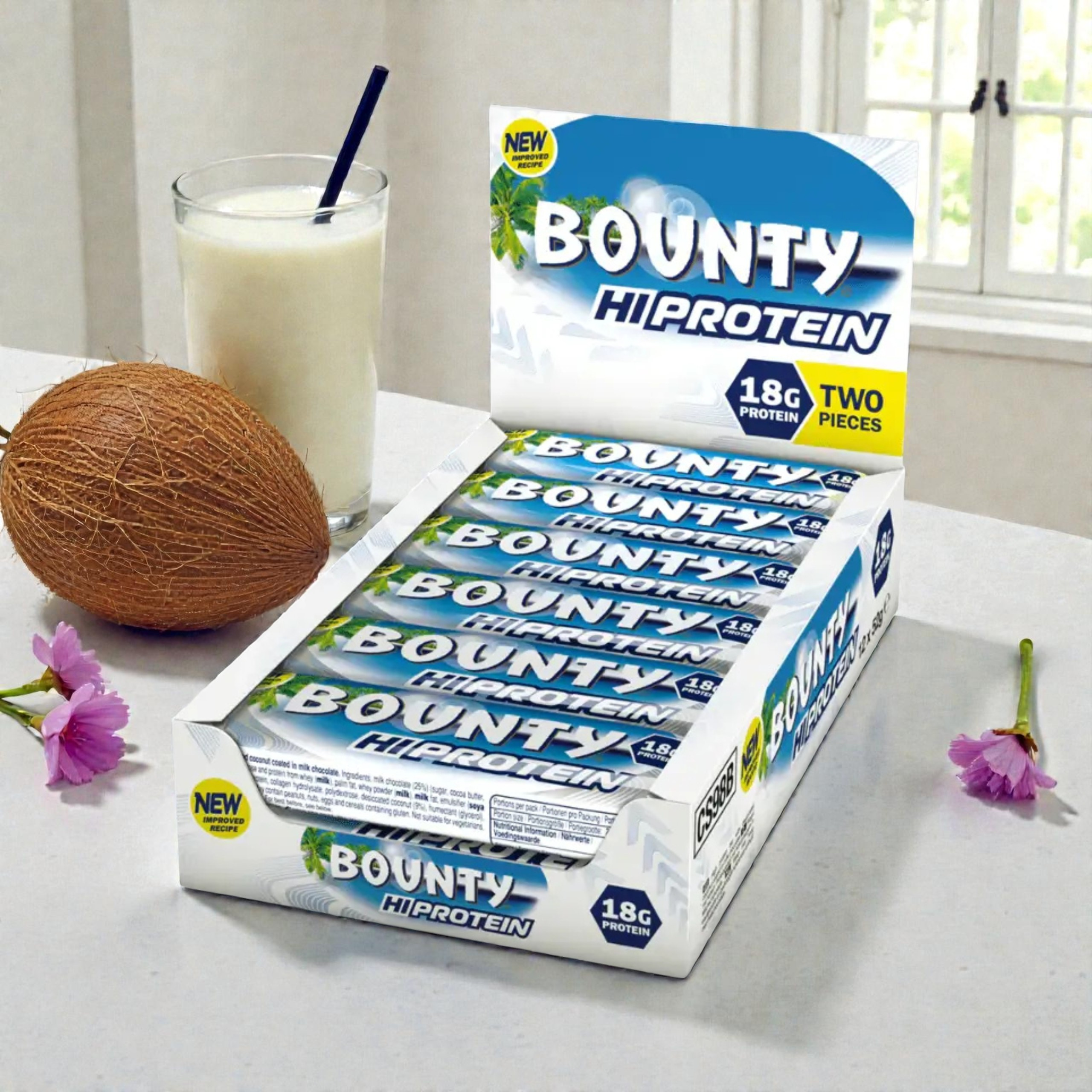 Mars - Tyčinka Bounty Hi-Protein Bar - 52g x12
