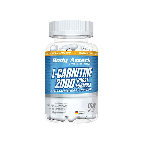 BODY ATTACK L-Carnitine 2000 Boost Formula - 100vcaps - L-Karnitina