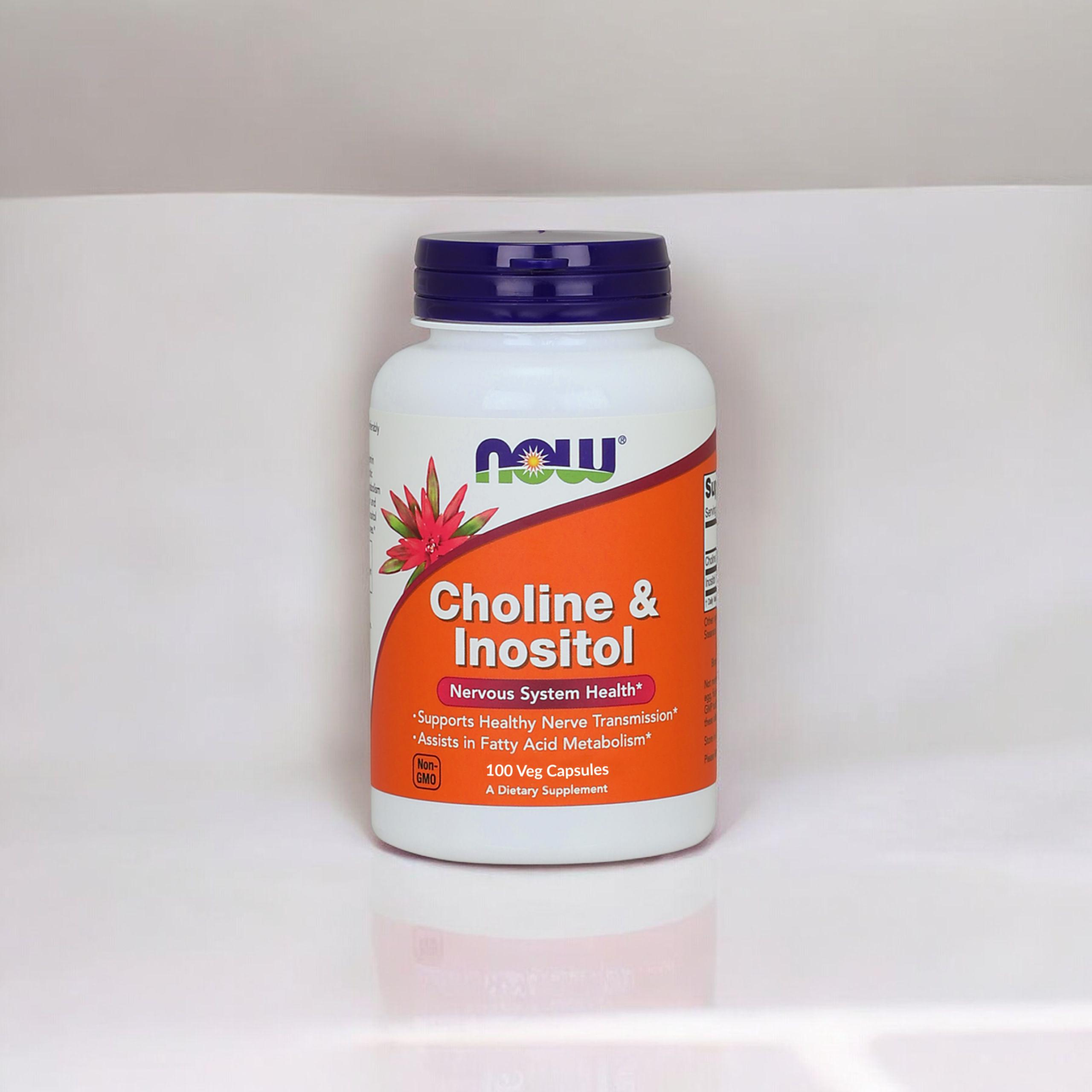 NOW Choline and Inositol - 100vcaps