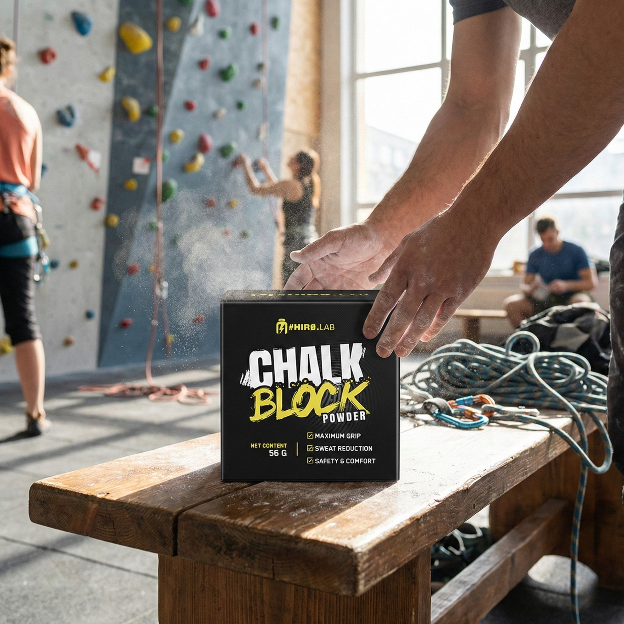 Hiro.Lab Chalk Block Powder - 56g - Magnesie v kostce