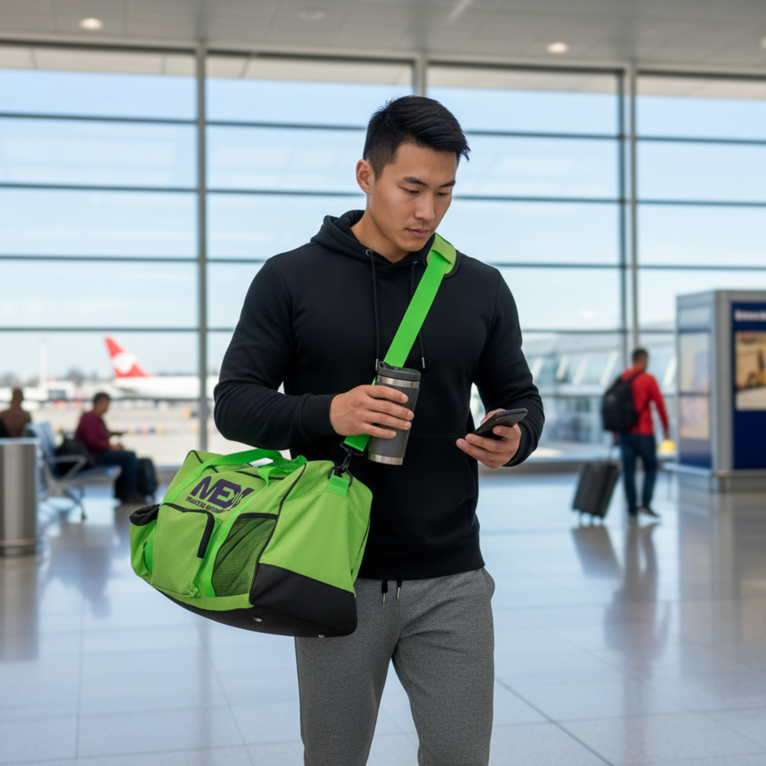 MEX NUTRITION - Sportovní taška GymFit - Lime