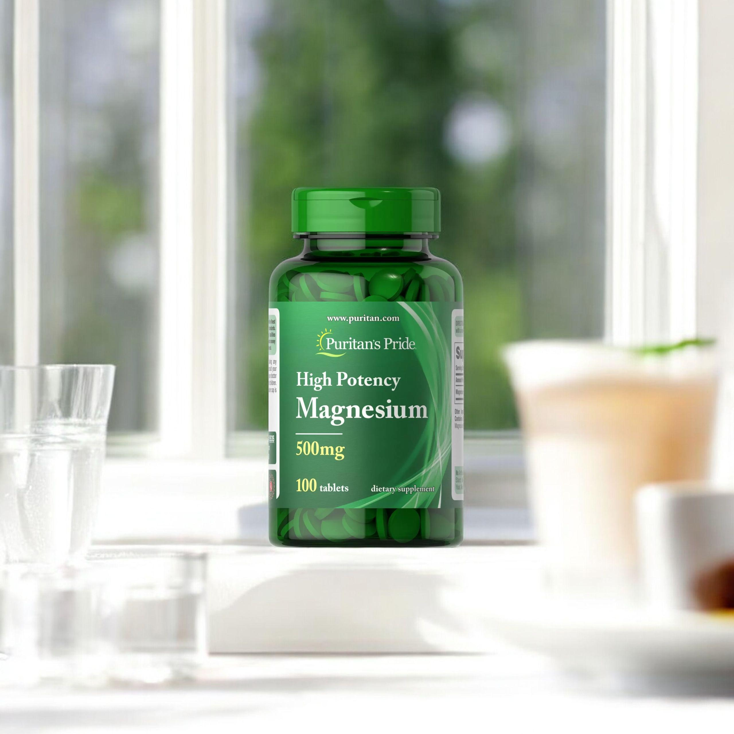 Puritan's Pride High Potency Magnesium 500mg - 100tabs - Hořčík