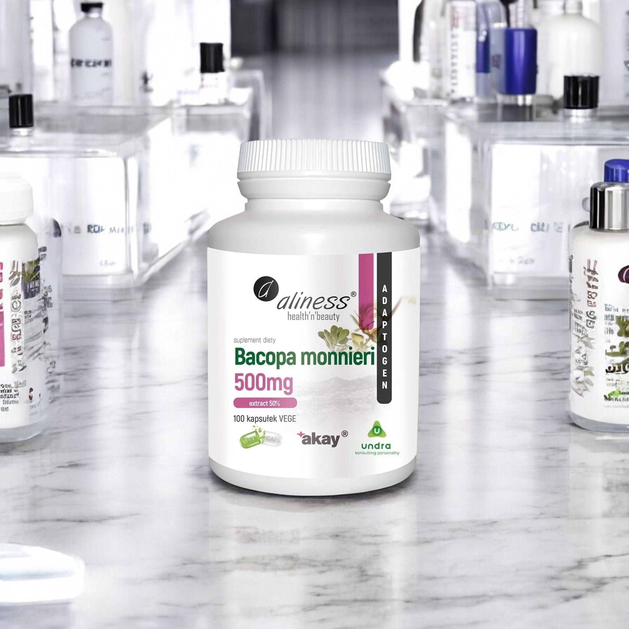 ALINESS - Bacopa Monnieri Extract 500mg - 100vcaps.