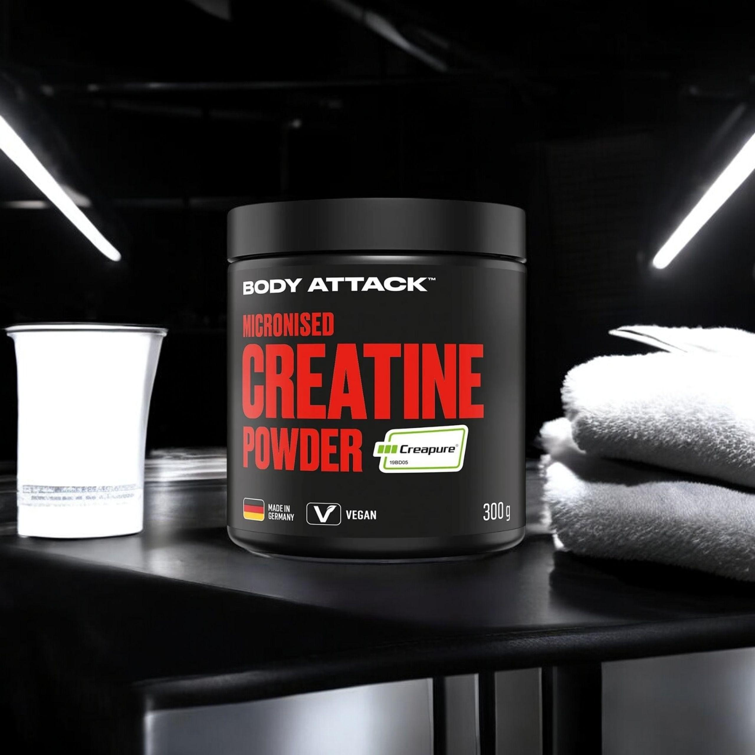 BODY ATTACK Creatine Powder Creapure - 300g - Natural