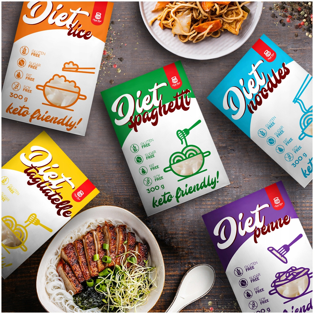 Cheat Meal Nutrition Diet Noodles - 6x 400g (6x 300g netto) - Dietní těstoviny