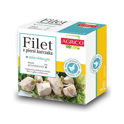 AGRICO Filet z Piersi Kurczaka v vlastní omáčce - 160g