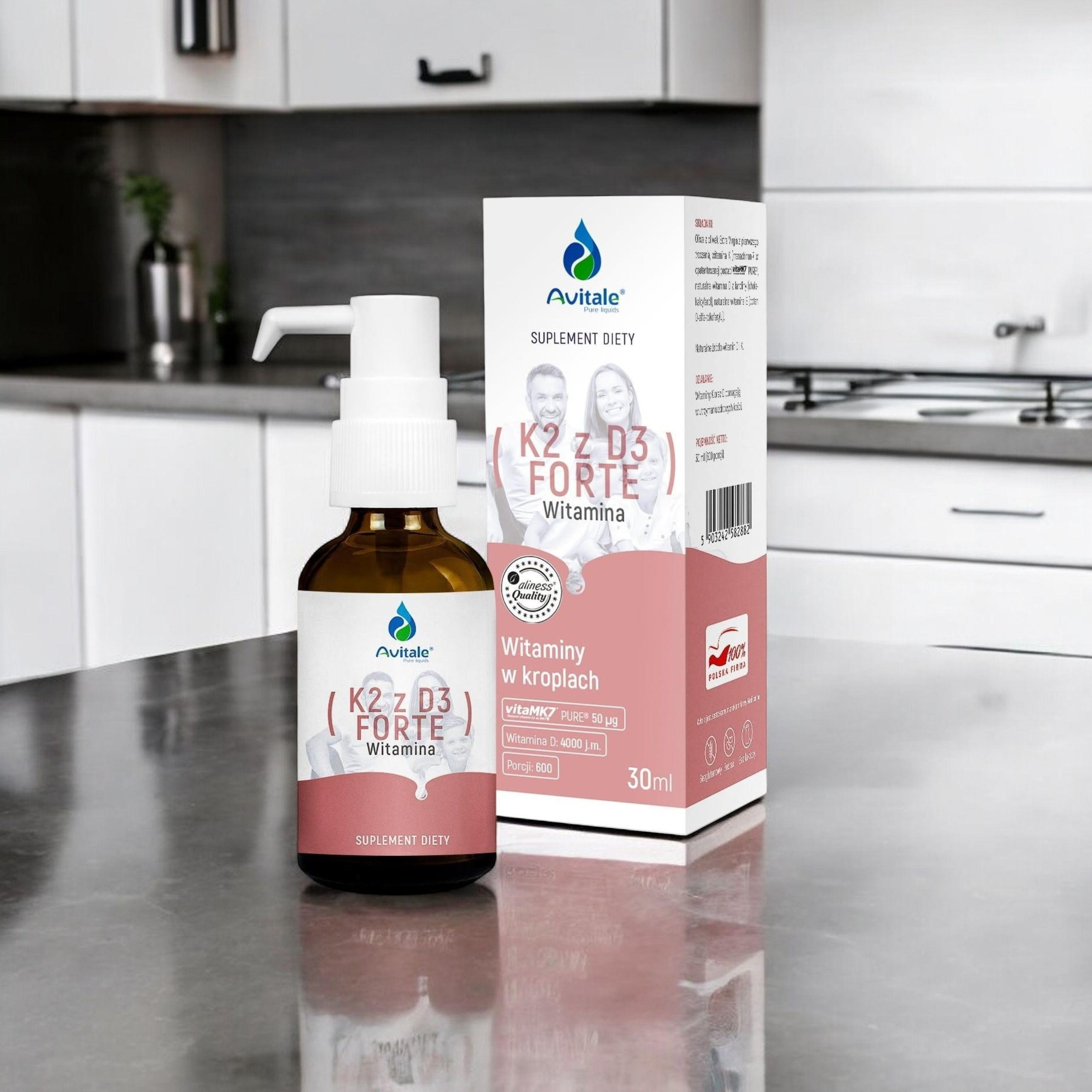 ALINESS - Avitale Vitamin K2 MK7 + D3 Forte - 30ml