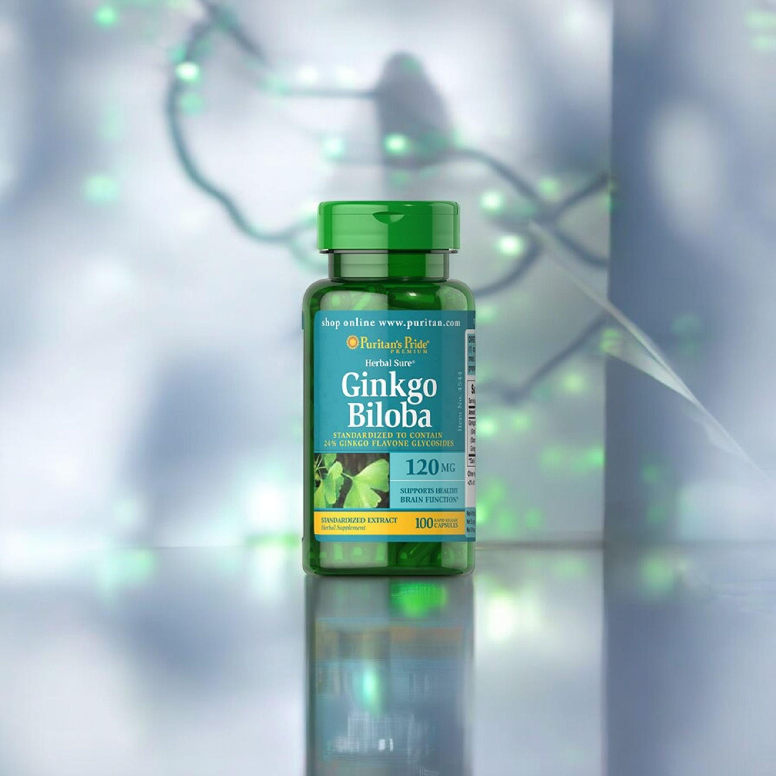 Puritan's Pride Ginkgo Biloba 120mg - 100caps