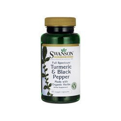 SWANSON Turmeric Black Pepper (Kurkuma s piperinem) - 60vcaps.