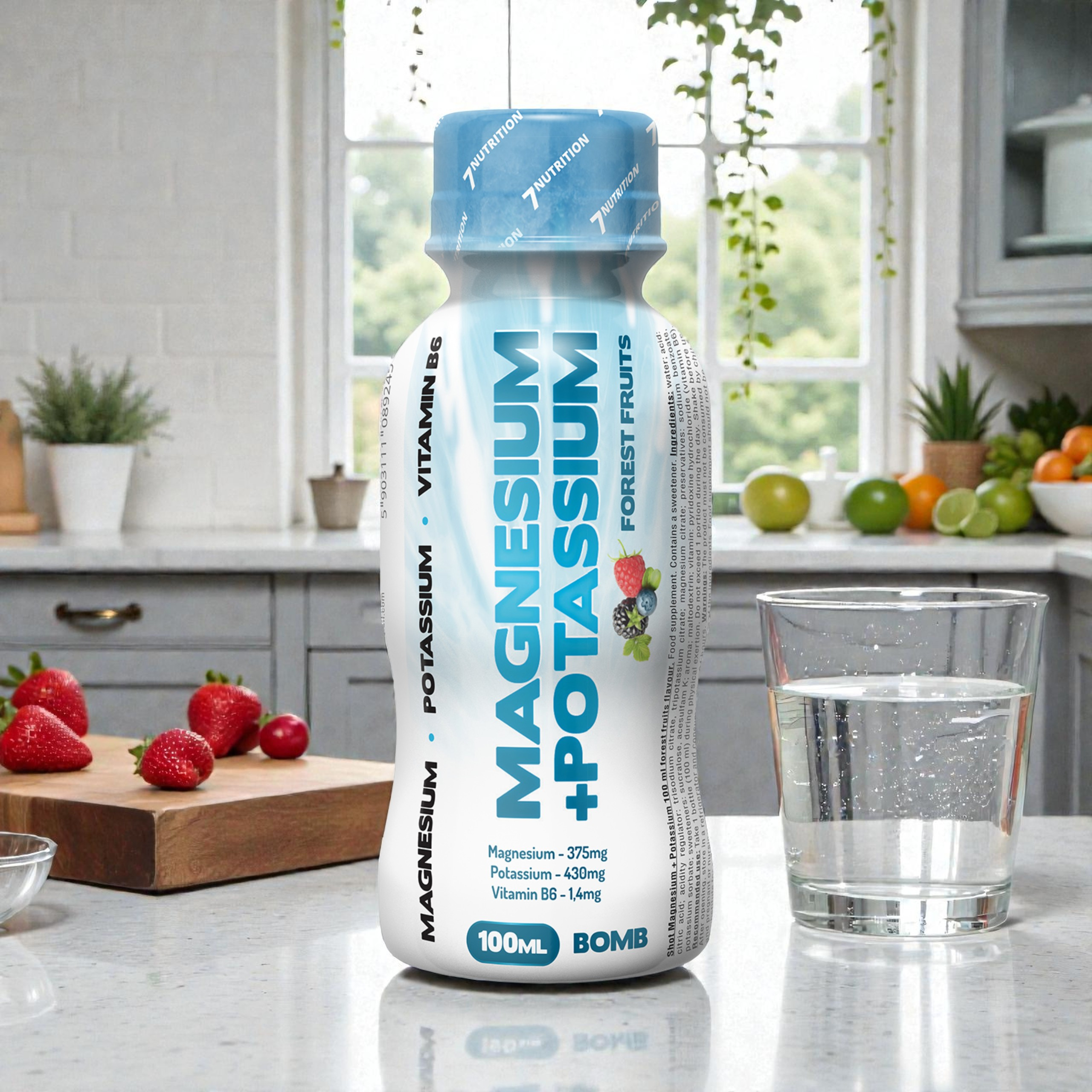 7 NUTRITION - Magnesium + Potassium Shot - 12x 100ml - Lesní Plody