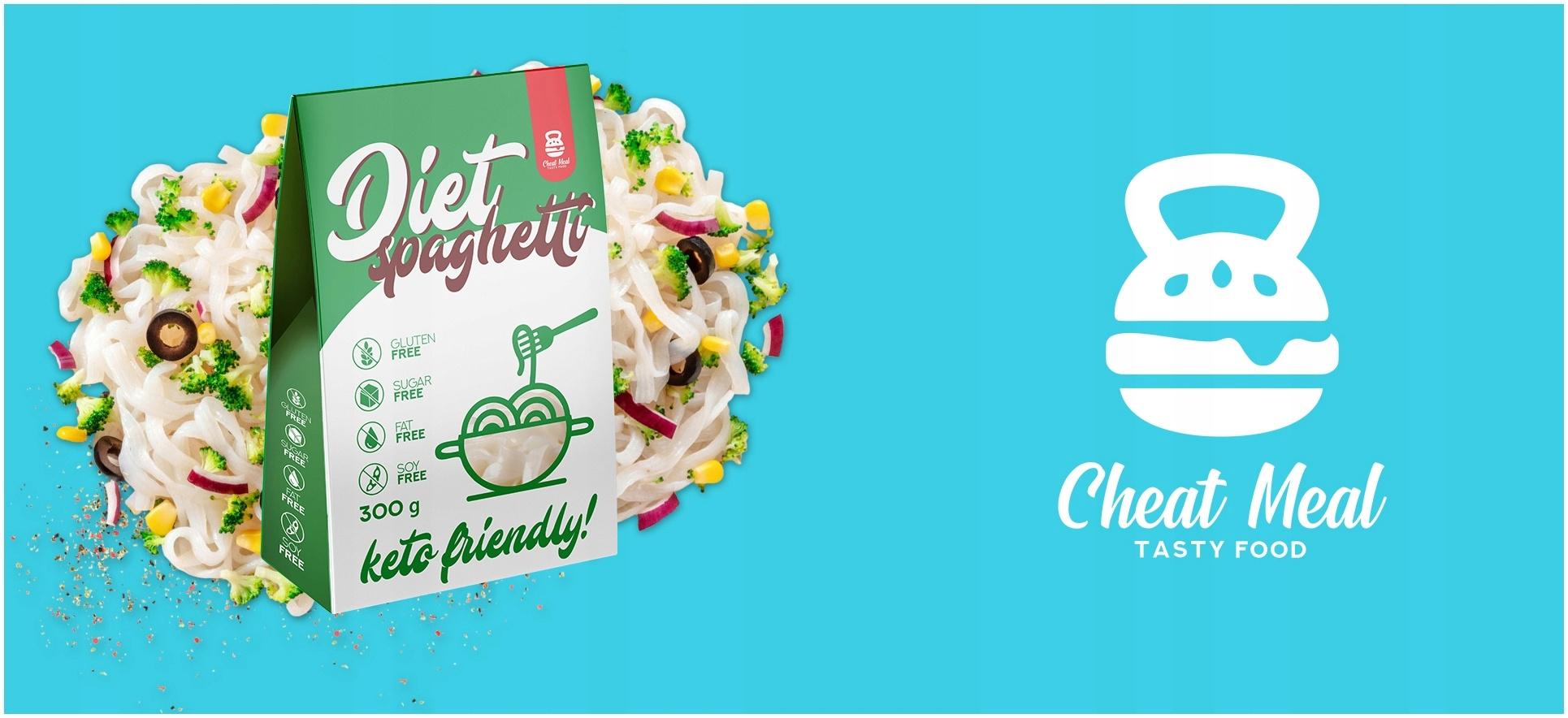 Cheat Meal Nutrition Diet Tagliatelle - 400g (300g netto) - Makaron Konjac