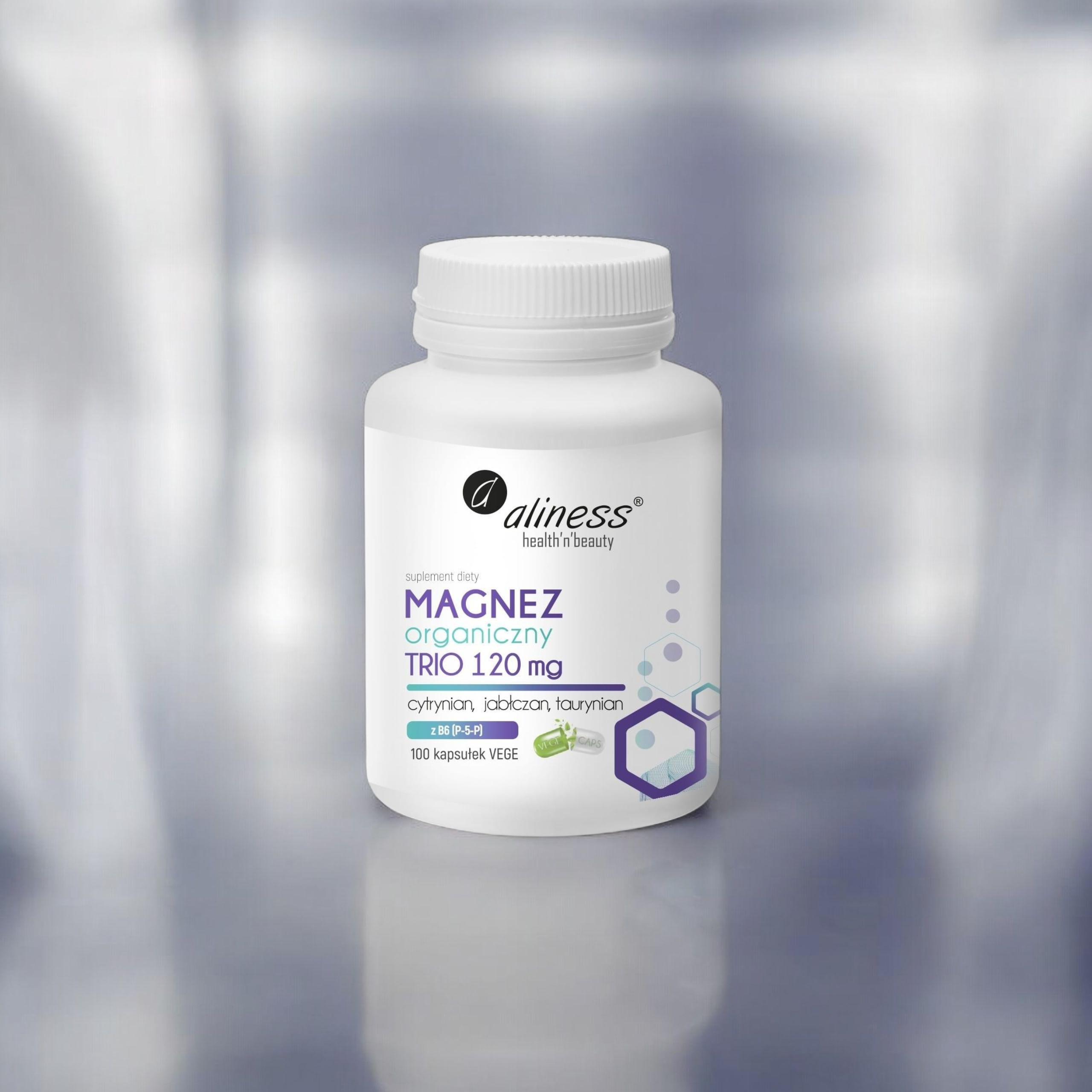 ALINESS - Organický Hořčík TRIO 120mg - 100vcaps.