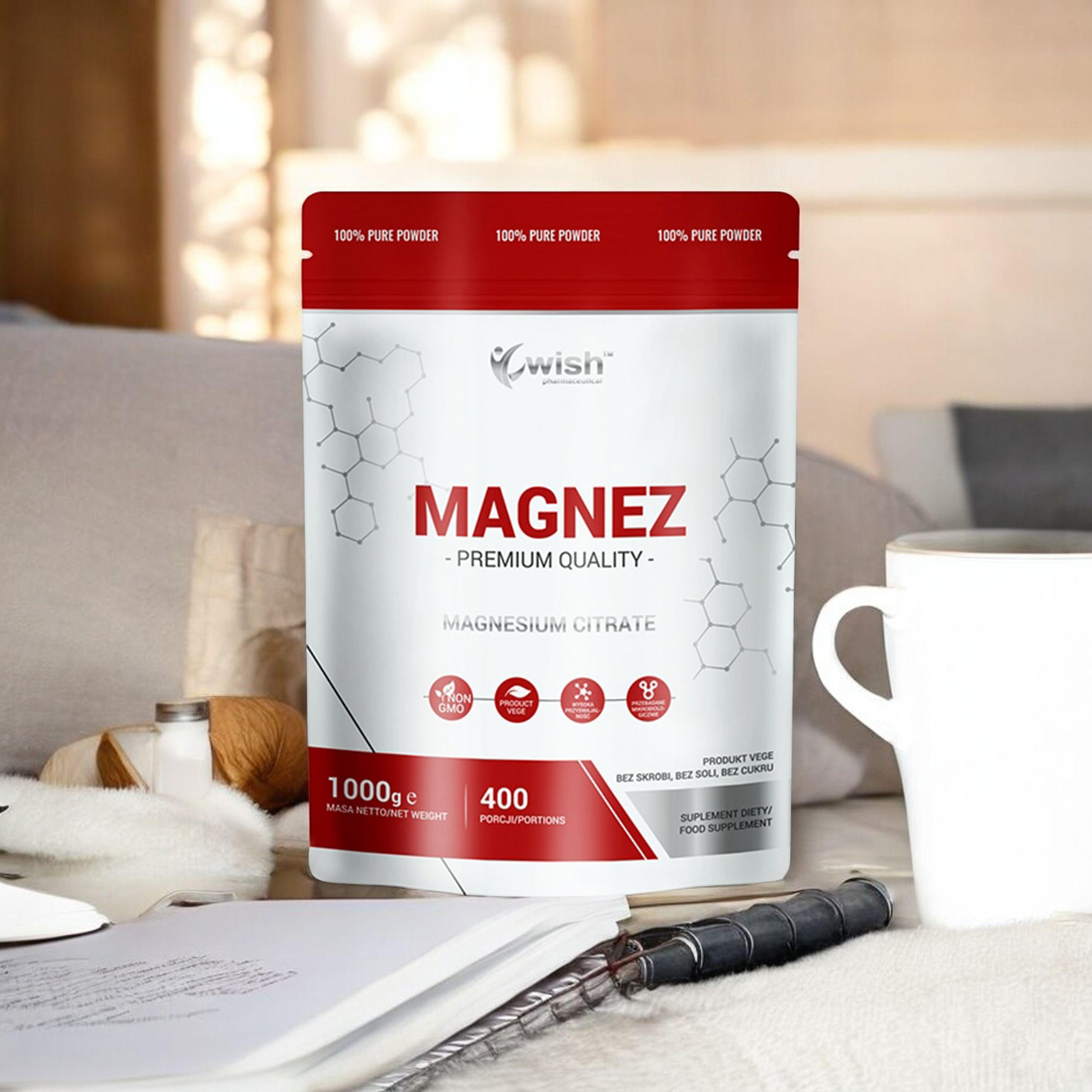 WISH Pharmaceutical Cytrynian Magnezu - 1000g
