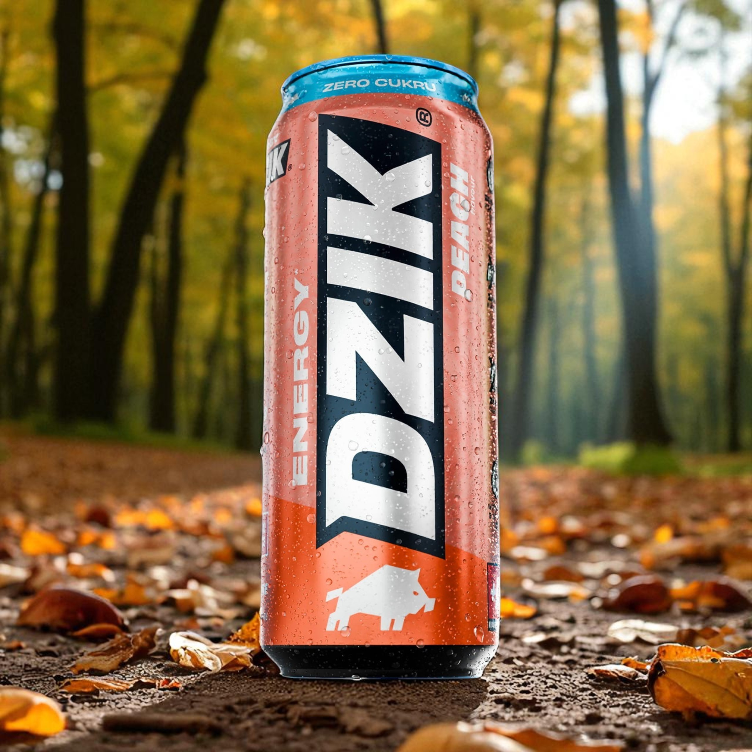 DZIK - Energetický nápoj - 500ml - Broskev