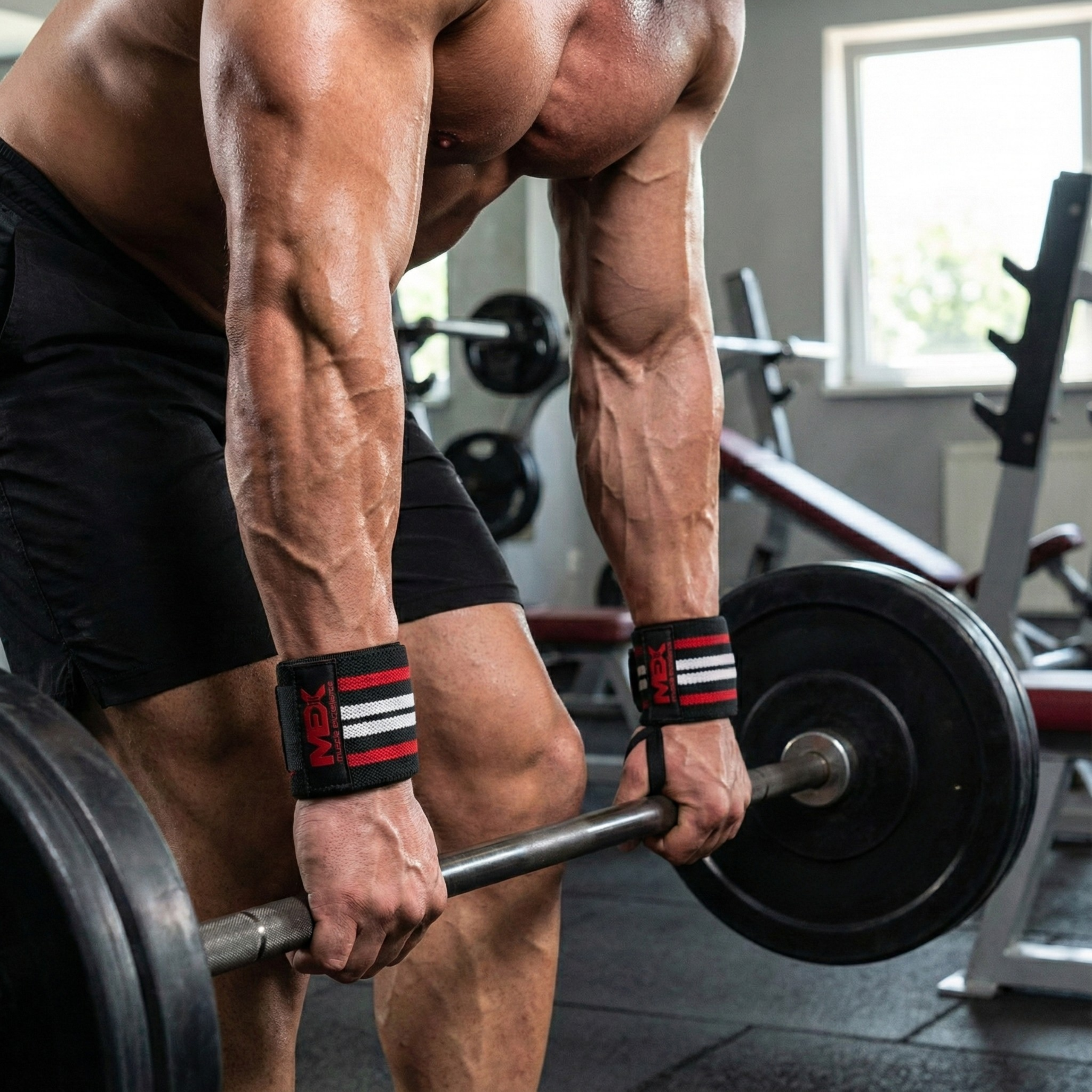 MEX NUTRITION - Zápěstní Bandáže - Černá/Červená/Bílá - 46 cm pol_pl_MEX-NUTRITION-Wrist-Wraps-Black-Red-White-46-cm-41825_2