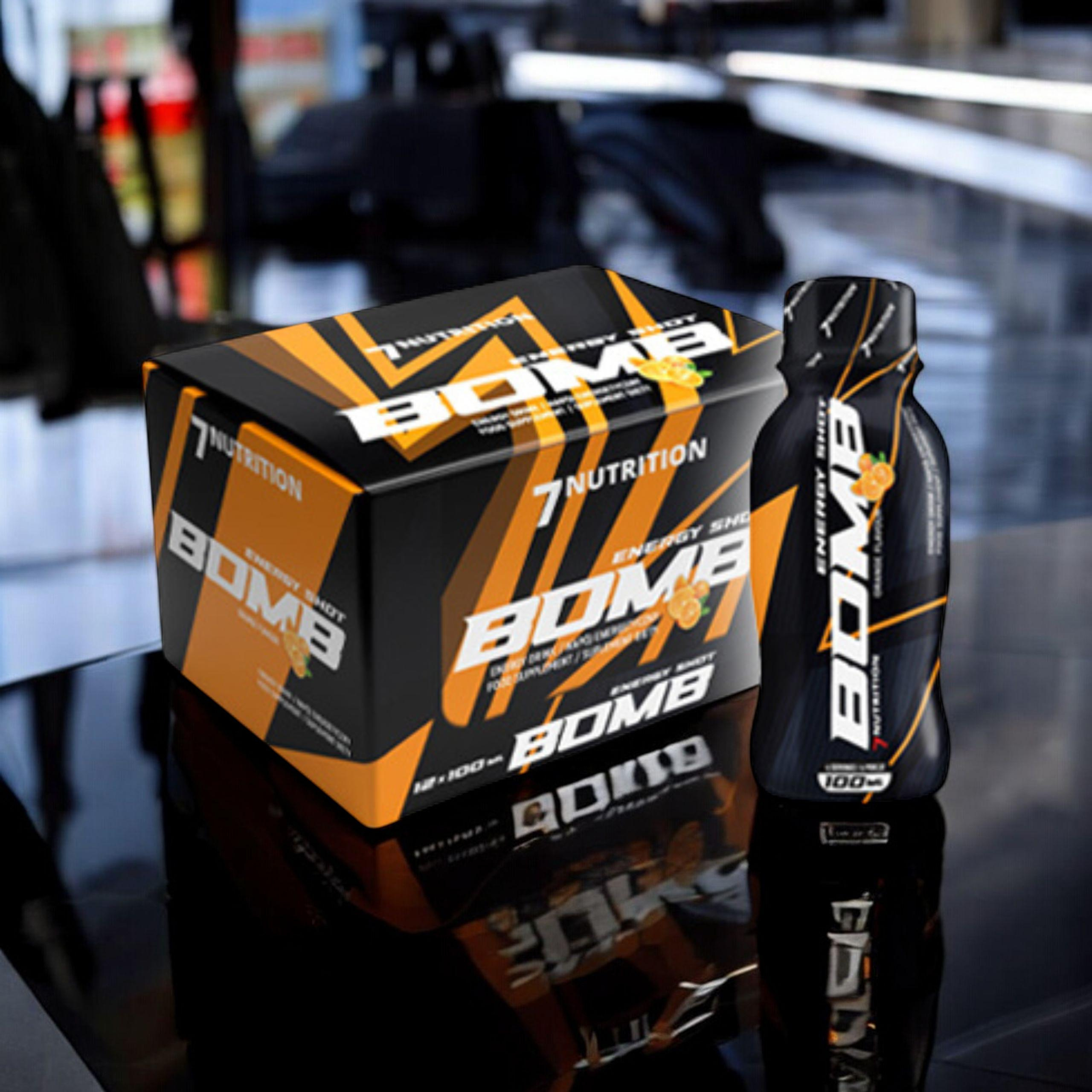 7 NUTRITION - Bomb Shot - 12x 100ml - Pomeranč